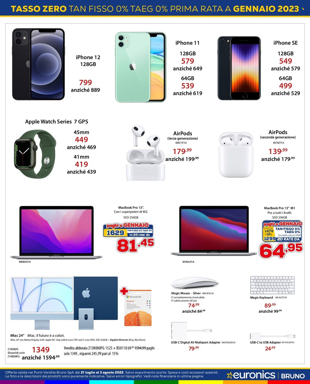 Volantino Euronics - 21/7/2022 - 3/8/2022. Pagina 16