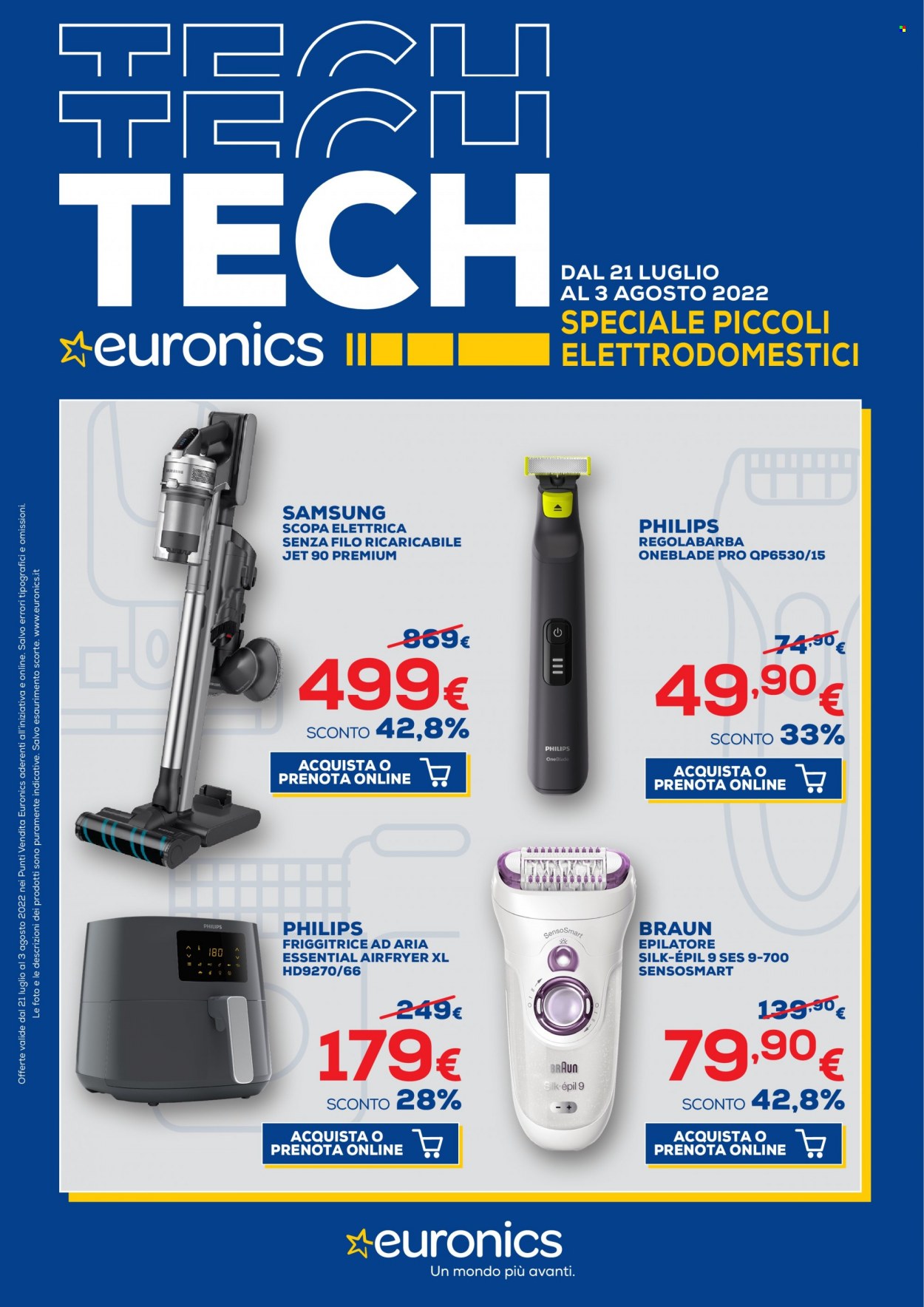 Volantino Euronics - 21/7/2022 - 3/8/2022. Pagina 1