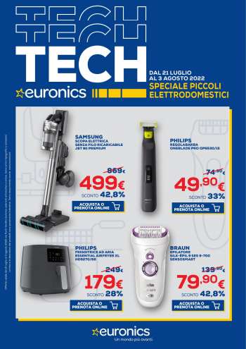 Volantino Euronics - 21/7/2022 - 3/8/2022.