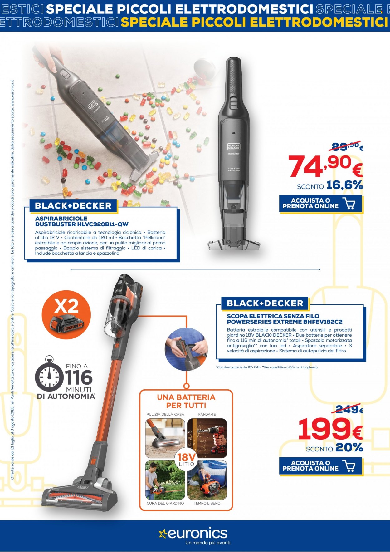 Volantino Euronics - 21/7/2022 - 3/8/2022. Pagina 16