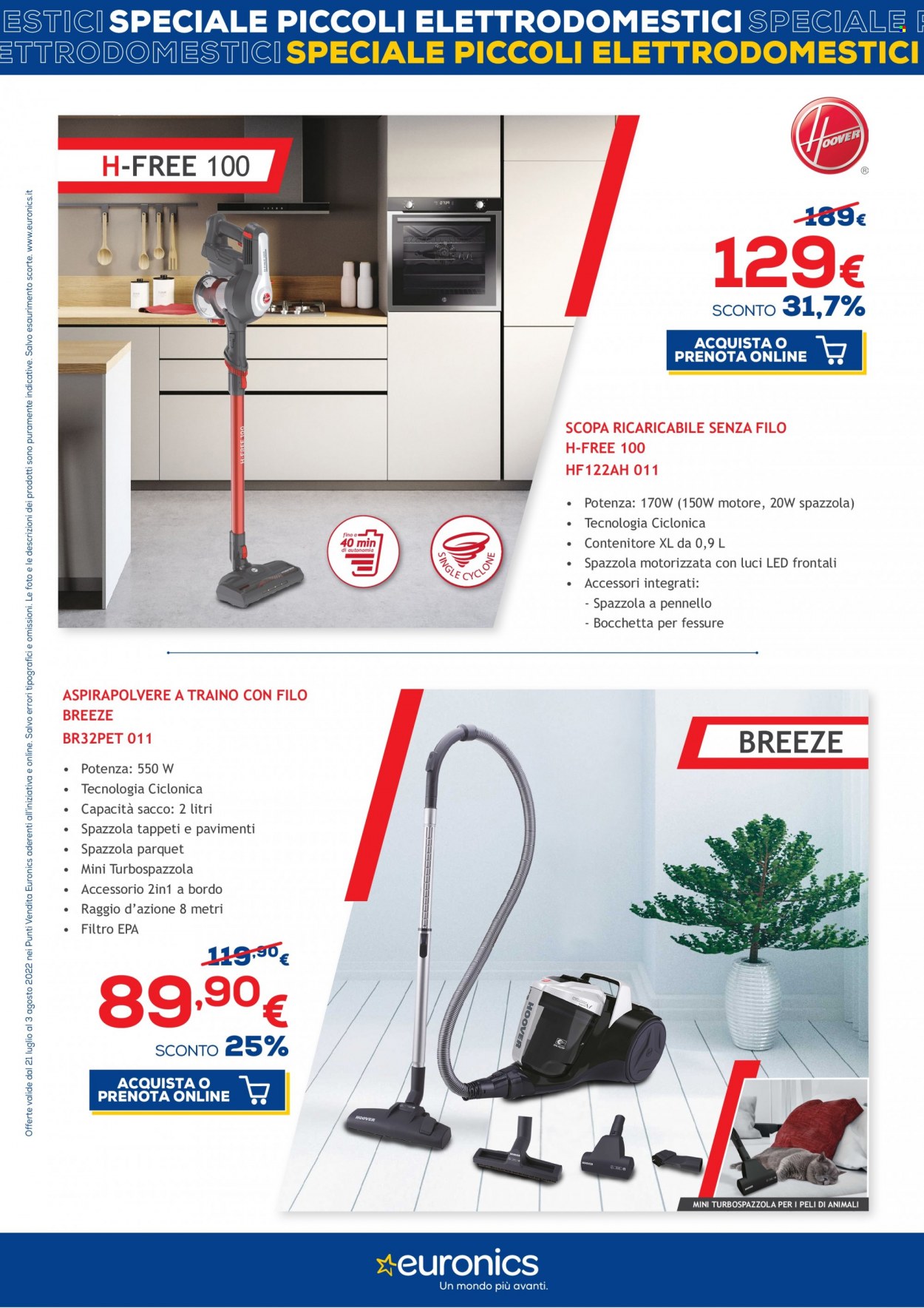 Volantino Euronics - 21/7/2022 - 3/8/2022. Pagina 17