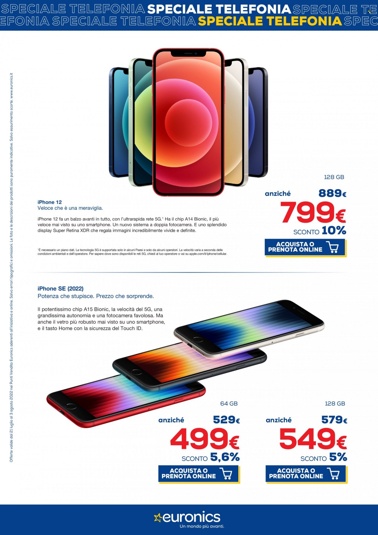 Volantino Euronics - 21/7/2022 - 3/8/2022. Pagina 3
