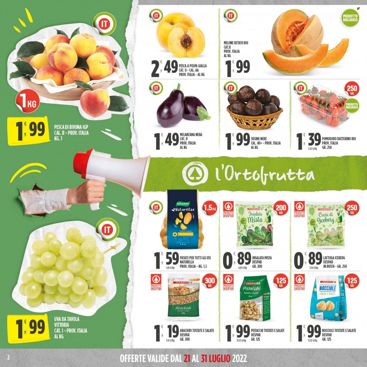 Volantino Eurospar - 21/7/2022 - 31/7/2022. Pagina 2