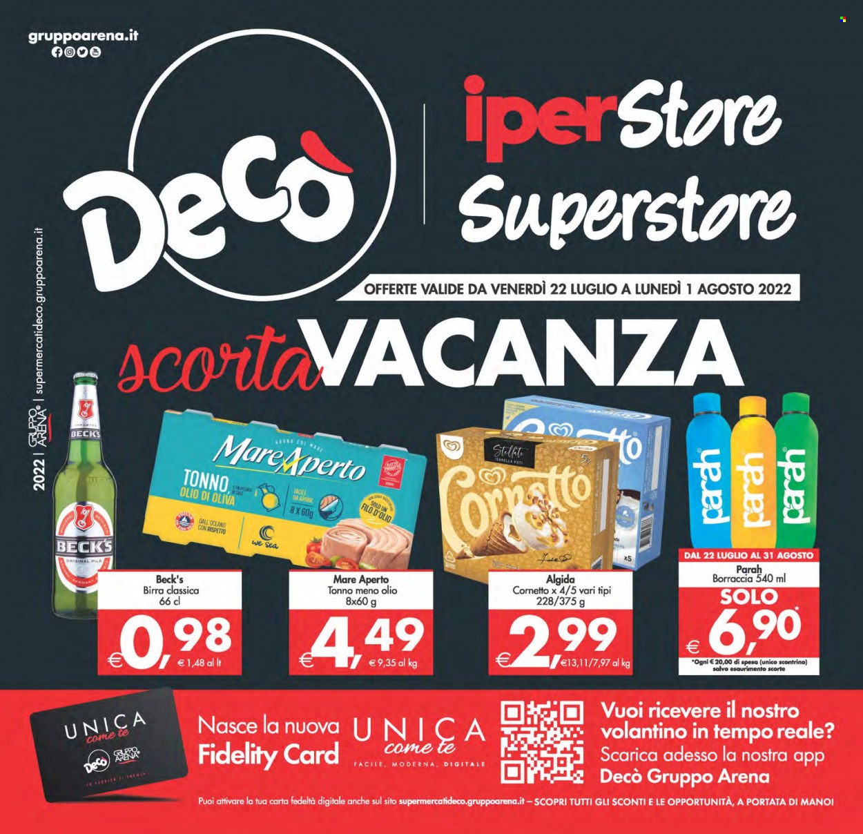 Volantino Deco - 22/7/2022 - 1/8/2022. Pagina 1