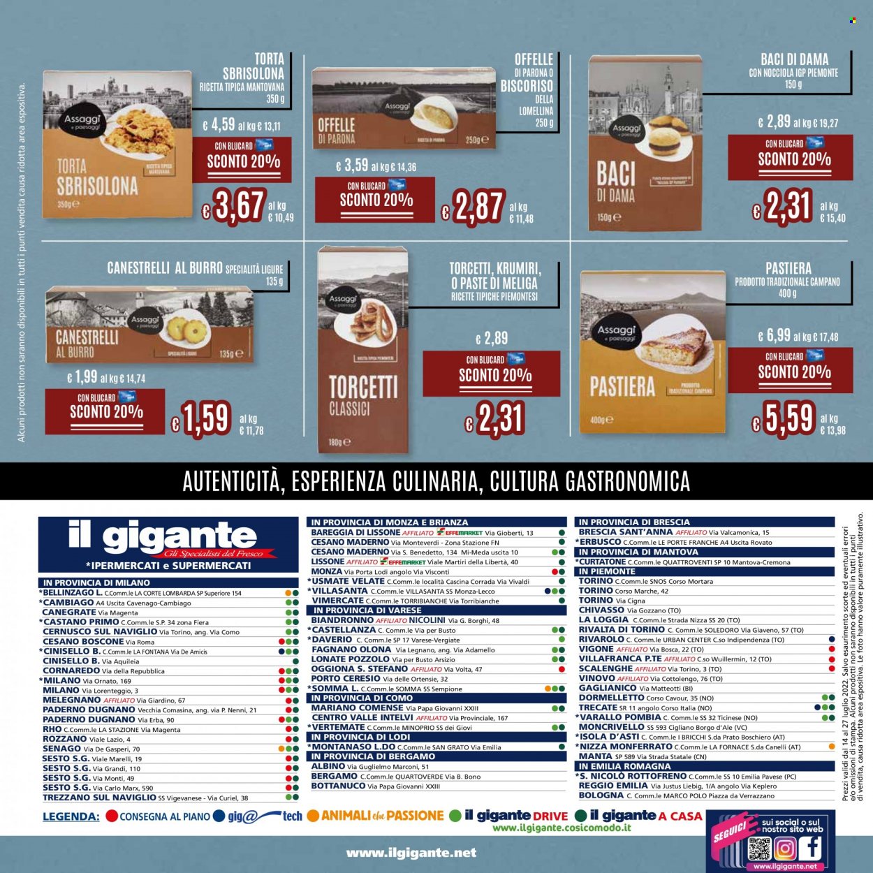 Volantino Il Gigante - 14/7/2022 - 27/7/2022. Pagina 4