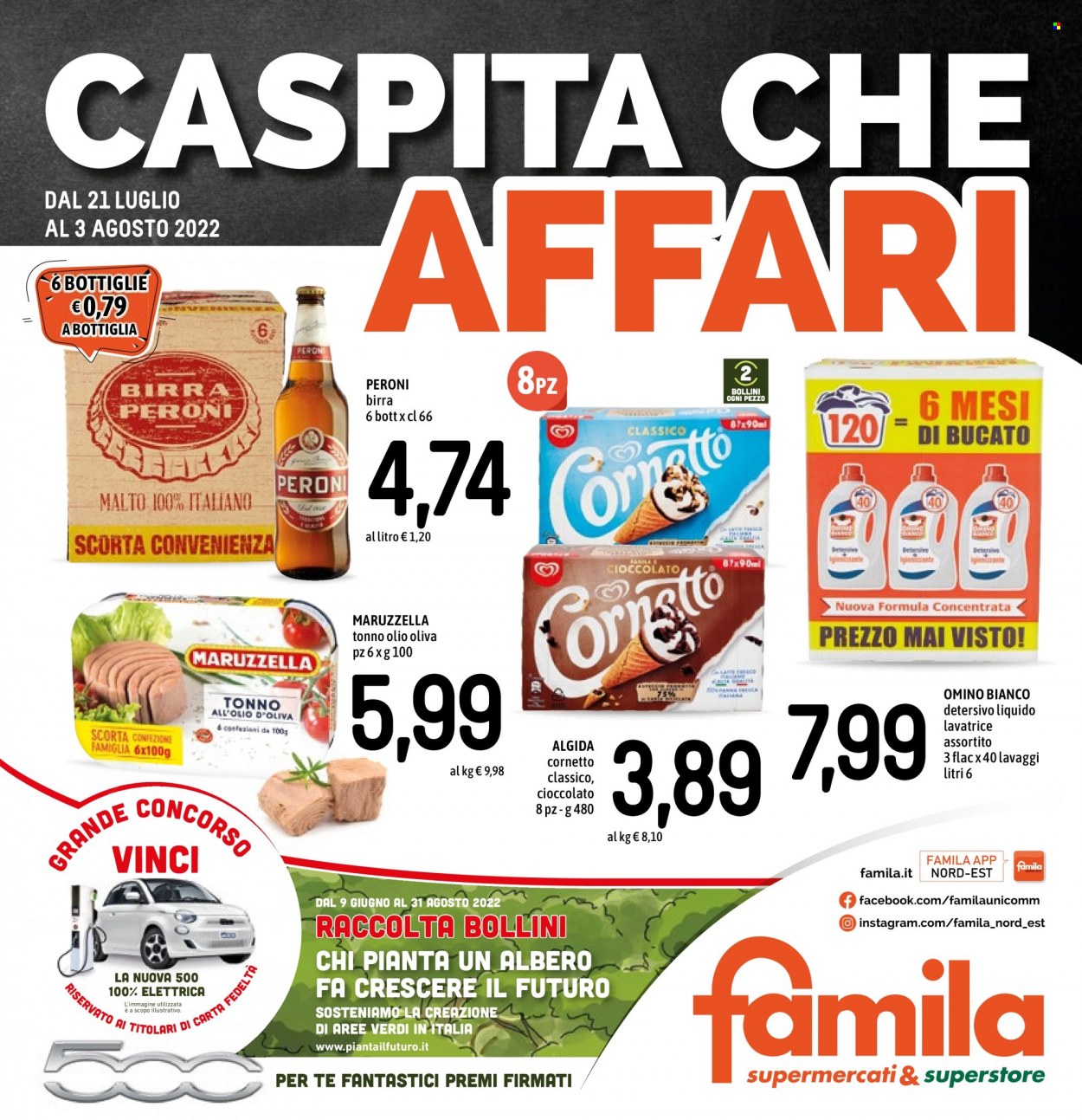 Volantino Famila - 21/7/2022 - 3/8/2022. Pagina 1