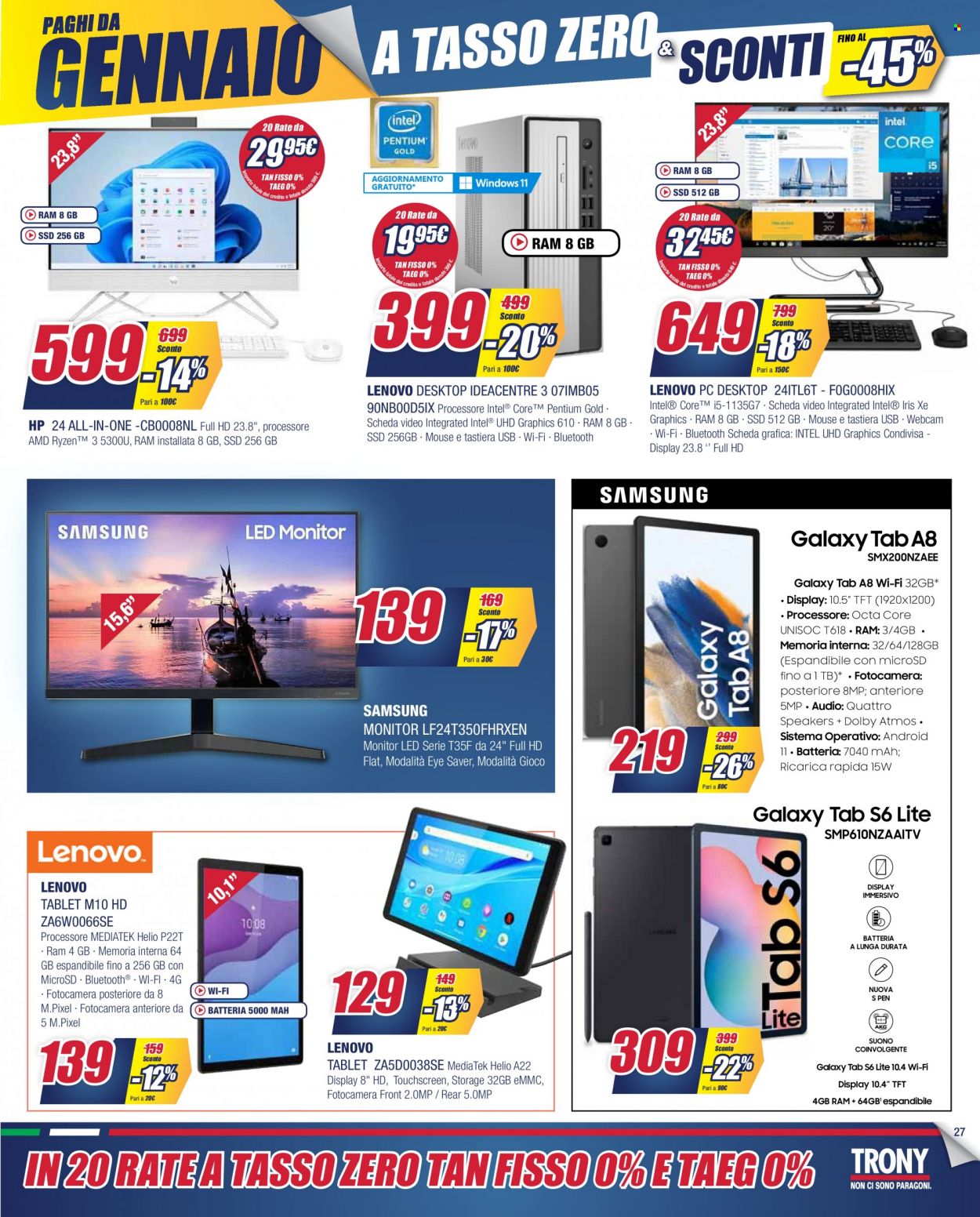 Volantino Trony - 25/7/2022 - 14/8/2022. Pagina 27
