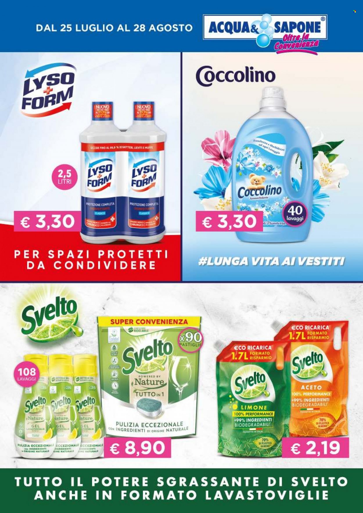 Volantino Acqua & Sapone - 25/7/2022 - 28/8/2022. Pagina 2
