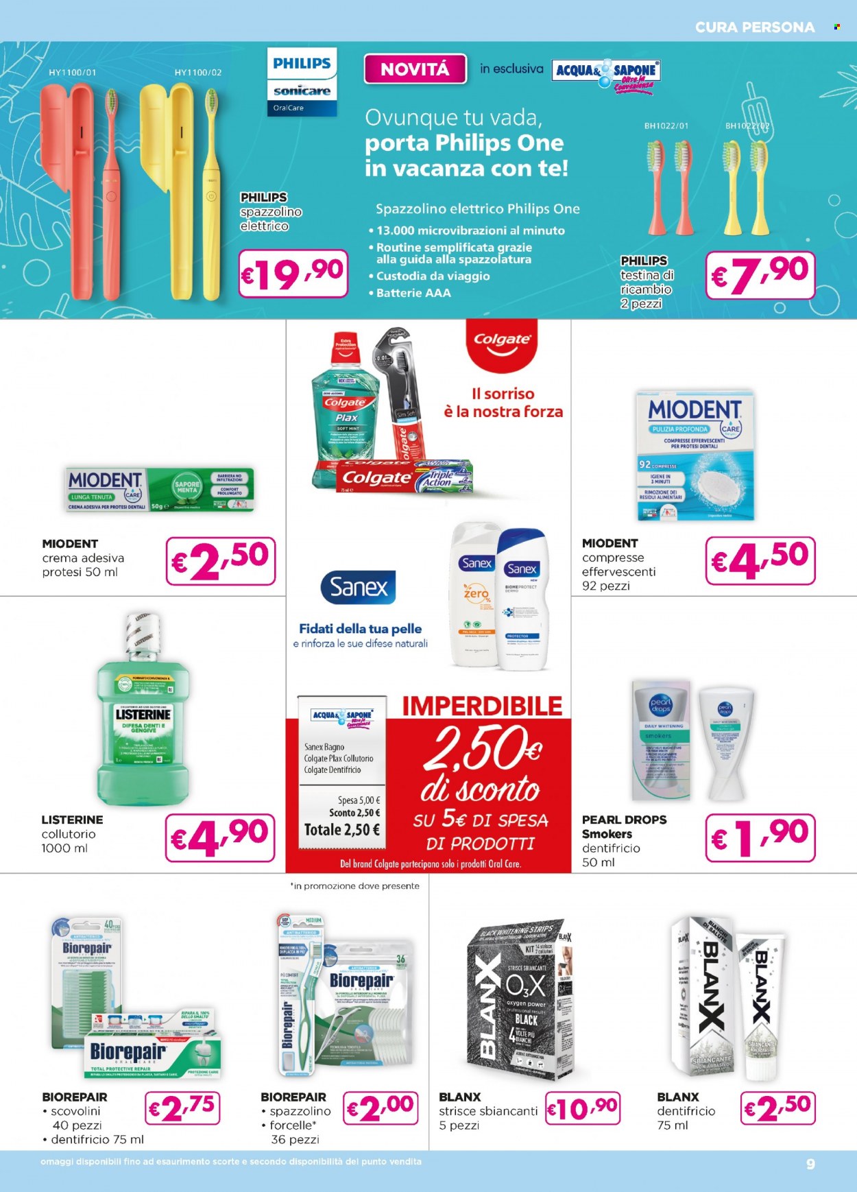 Volantino Acqua & Sapone - 28/7/2022 - 17/8/2022. Pagina 9