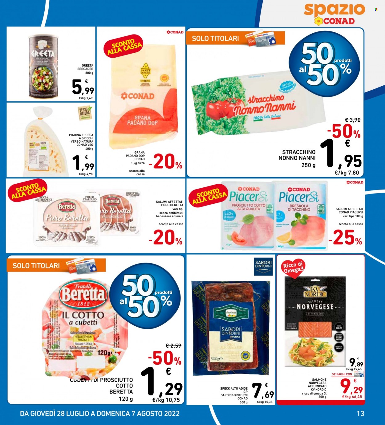 Volantino Conad - 28/7/2022 - 7/8/2022. Pagina 13