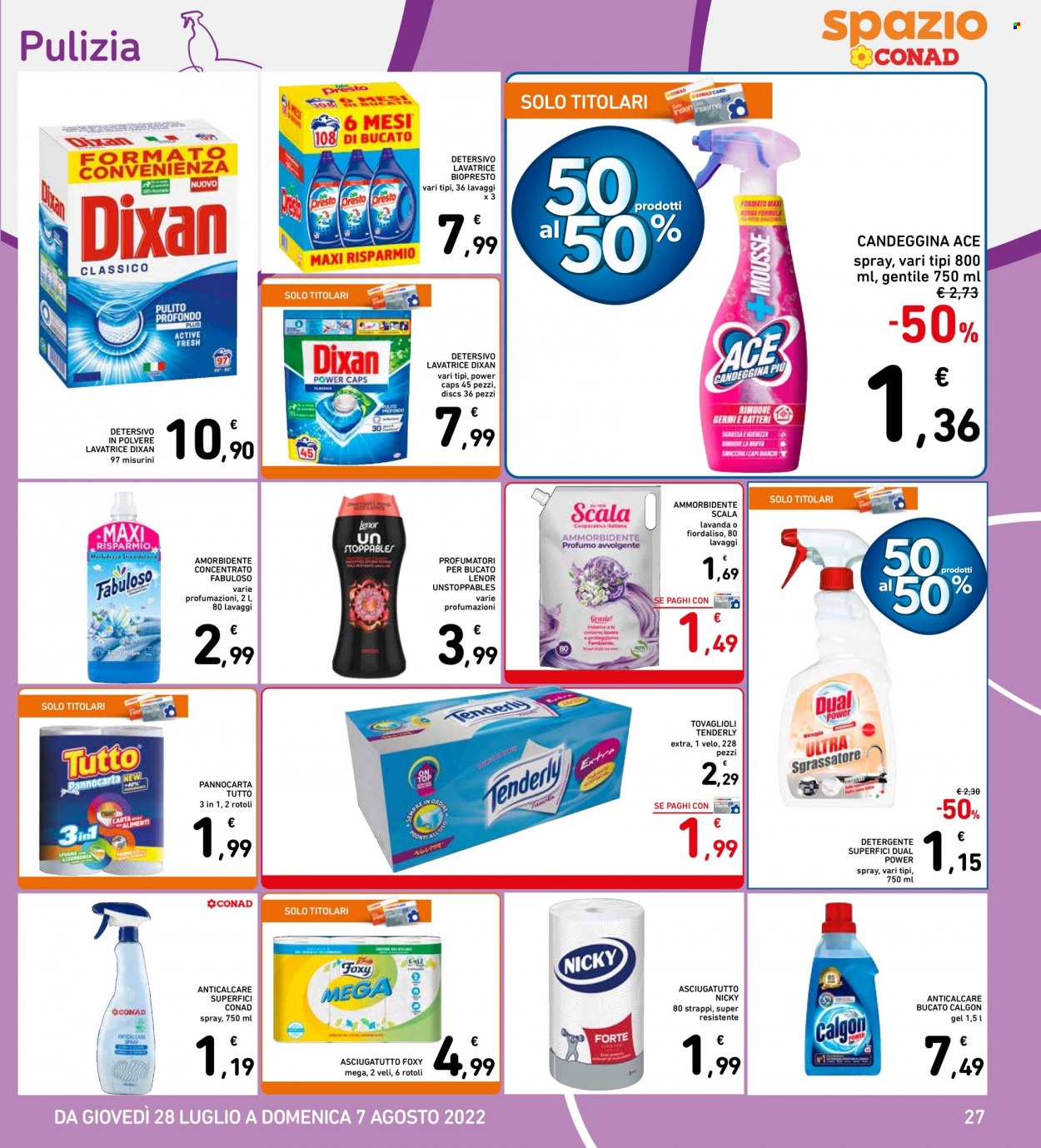 Volantino Conad - 28/7/2022 - 7/8/2022. Pagina 27