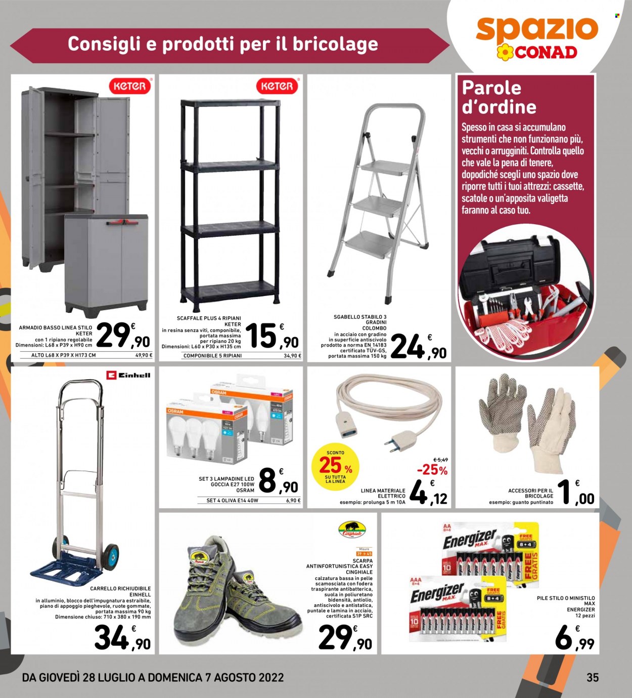 Volantino Conad - 28/7/2022 - 7/8/2022. Pagina 35