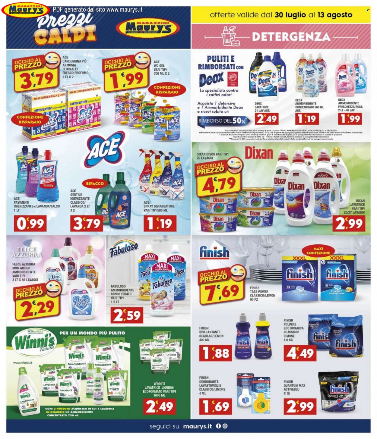 Volantino Maury's - 30/7/2022 - 13/8/2022. Pagina 2