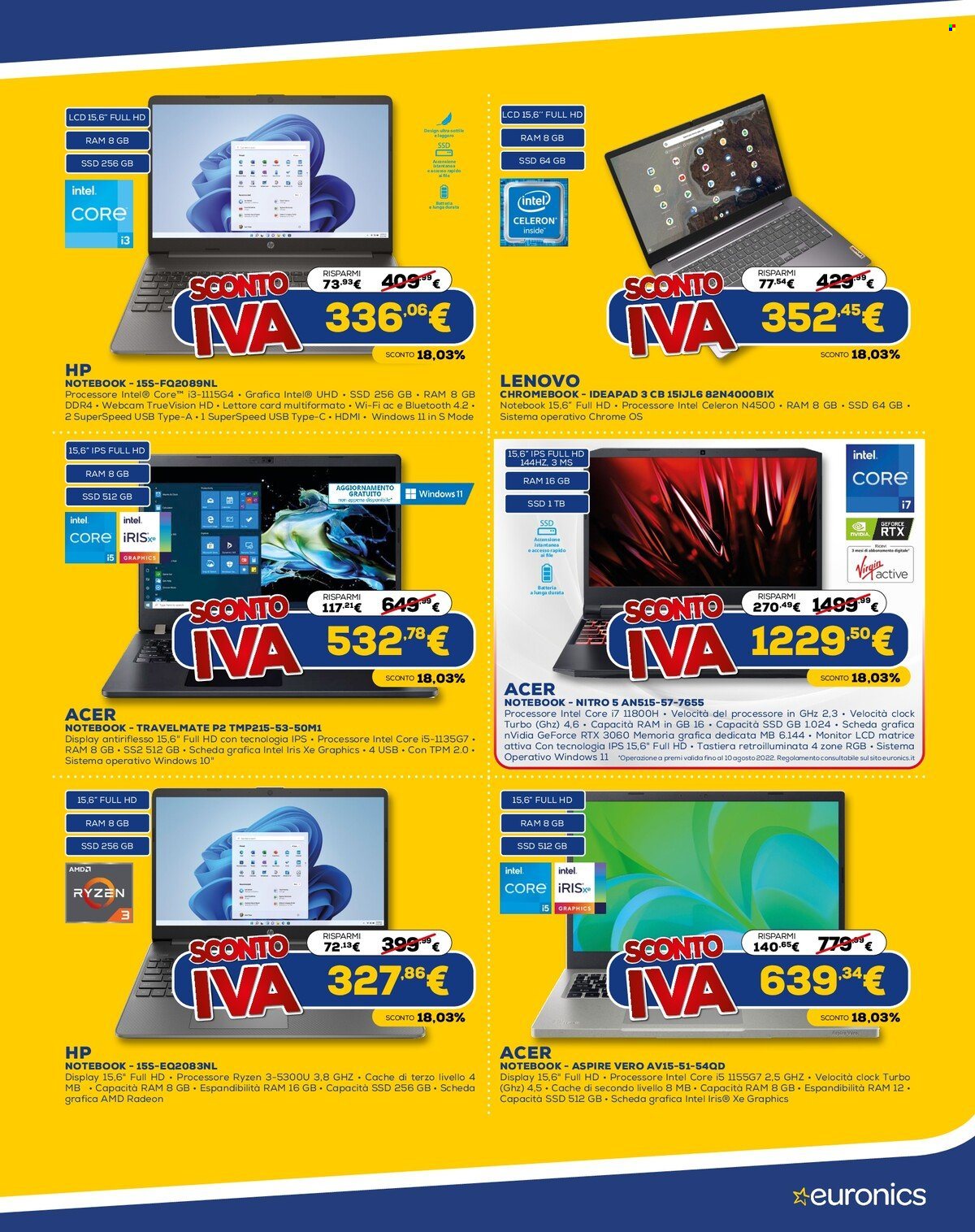 Volantino Euronics - 27/7/2022 - 1/8/2022. Pagina 9