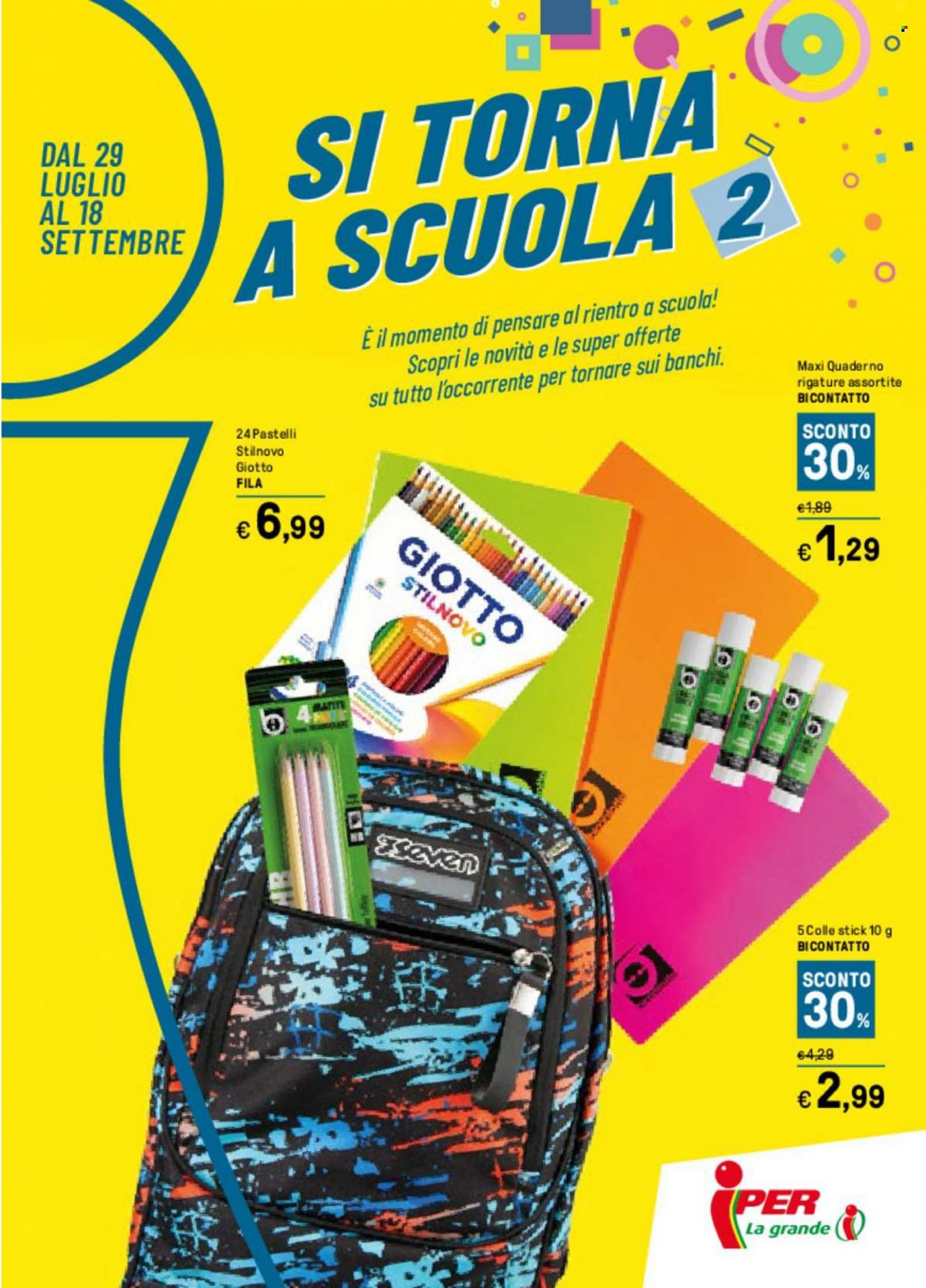 Volantino Iper, La grande i - 29/7/2022 - 18/9/2022. Pagina 1