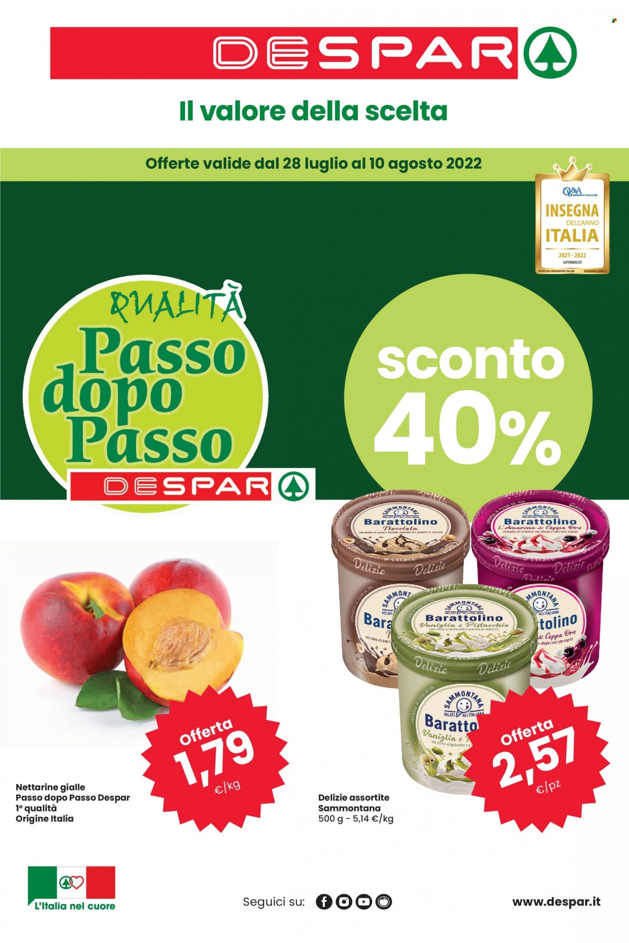 Volantino Despar - 28/7/2022 - 10/8/2022. Pagina 1