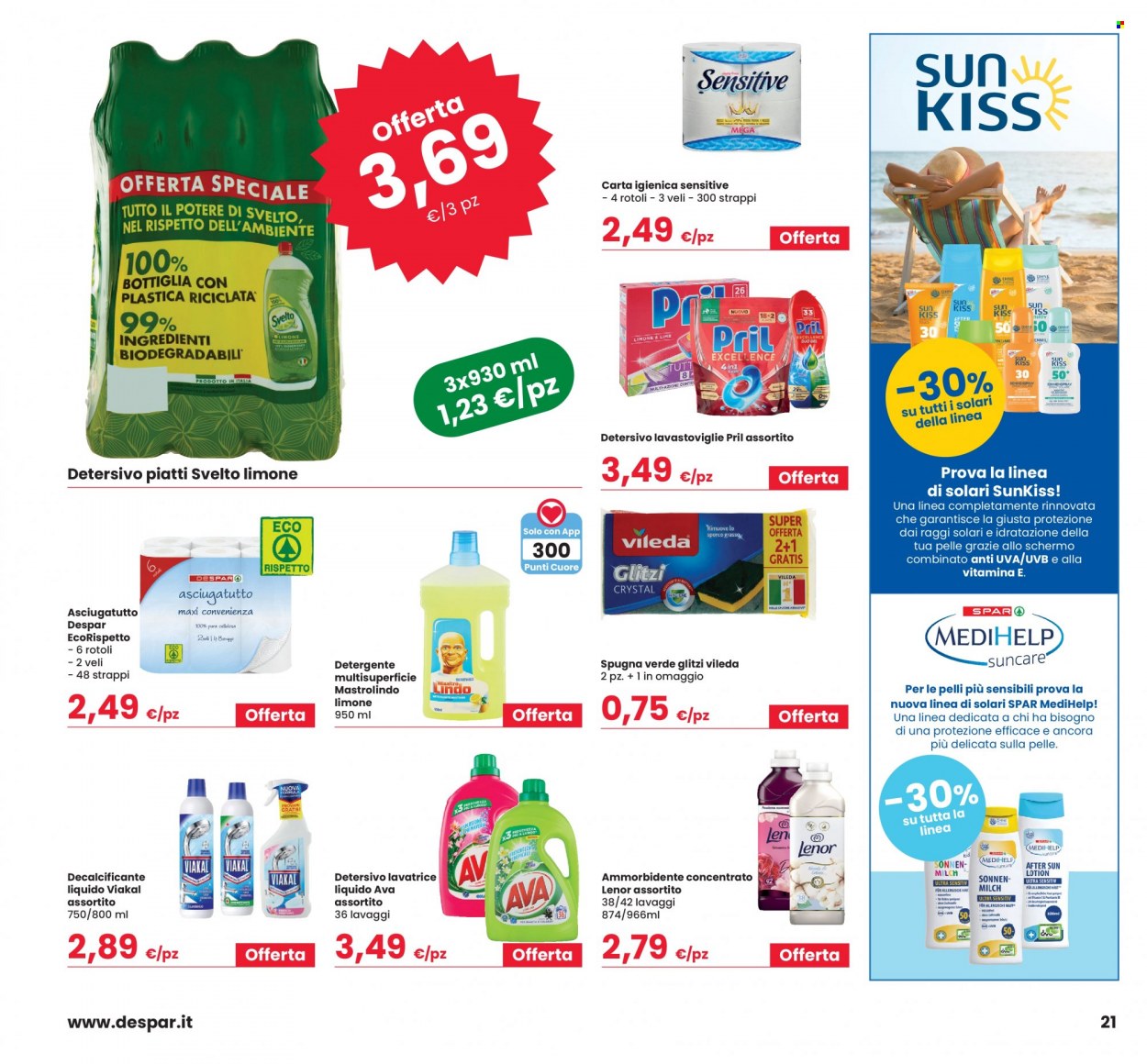 Volantino Eurospar - 28/7/2022 - 10/8/2022. Pagina 21