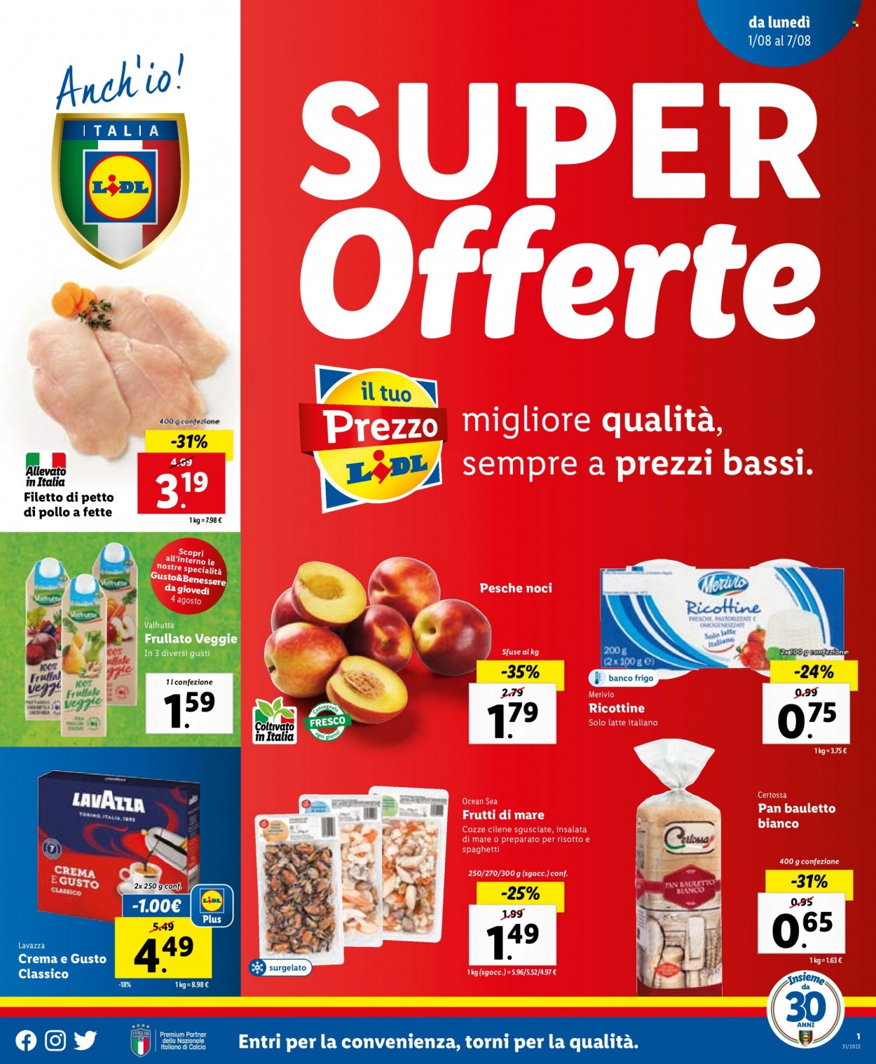 Volantino Lidl - 1/8/2022 - 7/8/2022. Pagina 1