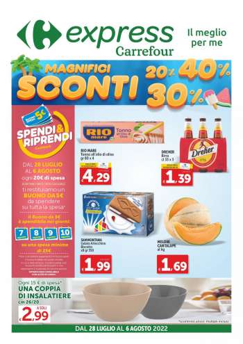 Volantino Carrefour - 28/7/2022 - 6/8/2022.