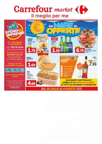 Volantino Carrefour - 28/7/2022 - 6/8/2022.