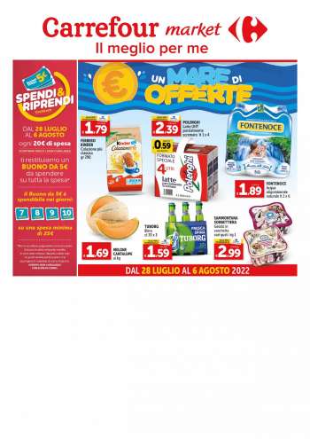 Volantino Carrefour - 28/7/2022 - 6/8/2022.