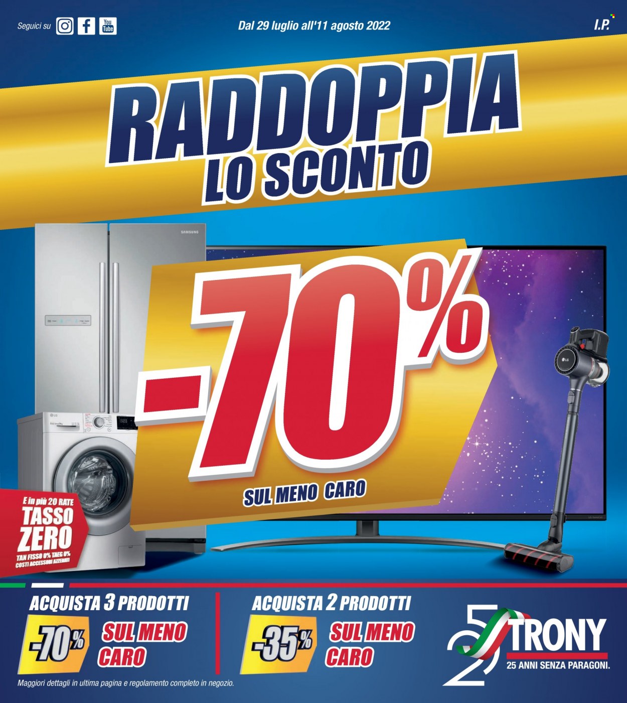 Volantino Trony - 29/7/2022 - 11/8/2022. Pagina 1