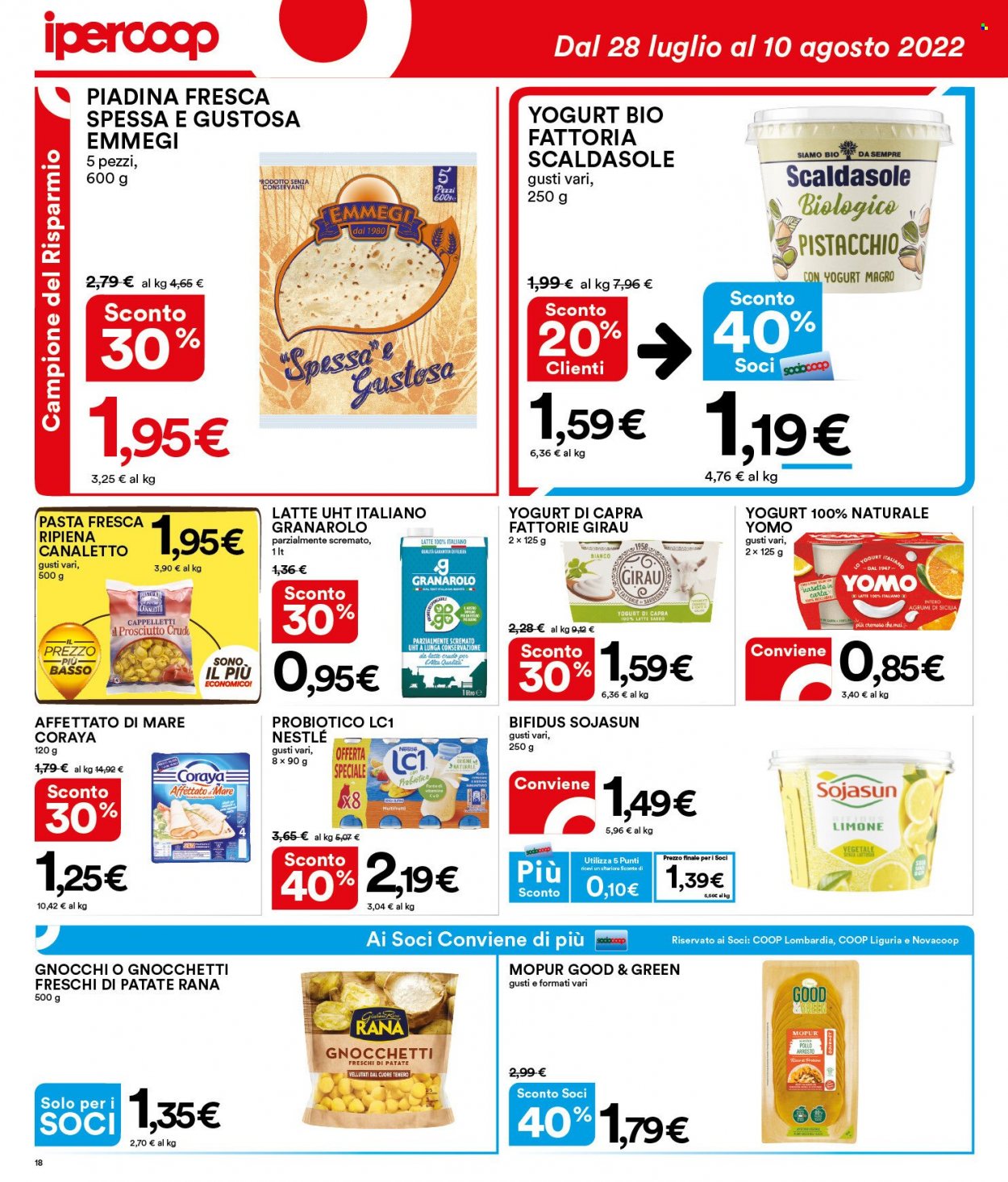 Volantino Coop - 28/7/2022 - 10/8/2022. Pagina 18