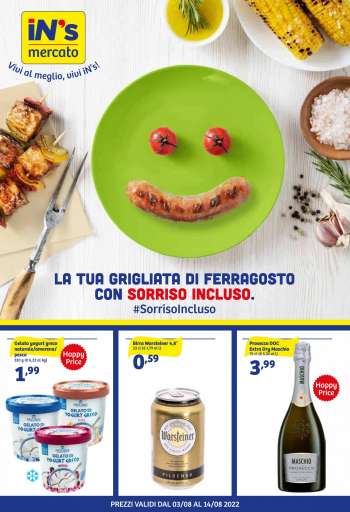 Volantino iN's Mercato - 3/8/2022 - 14/8/2022.