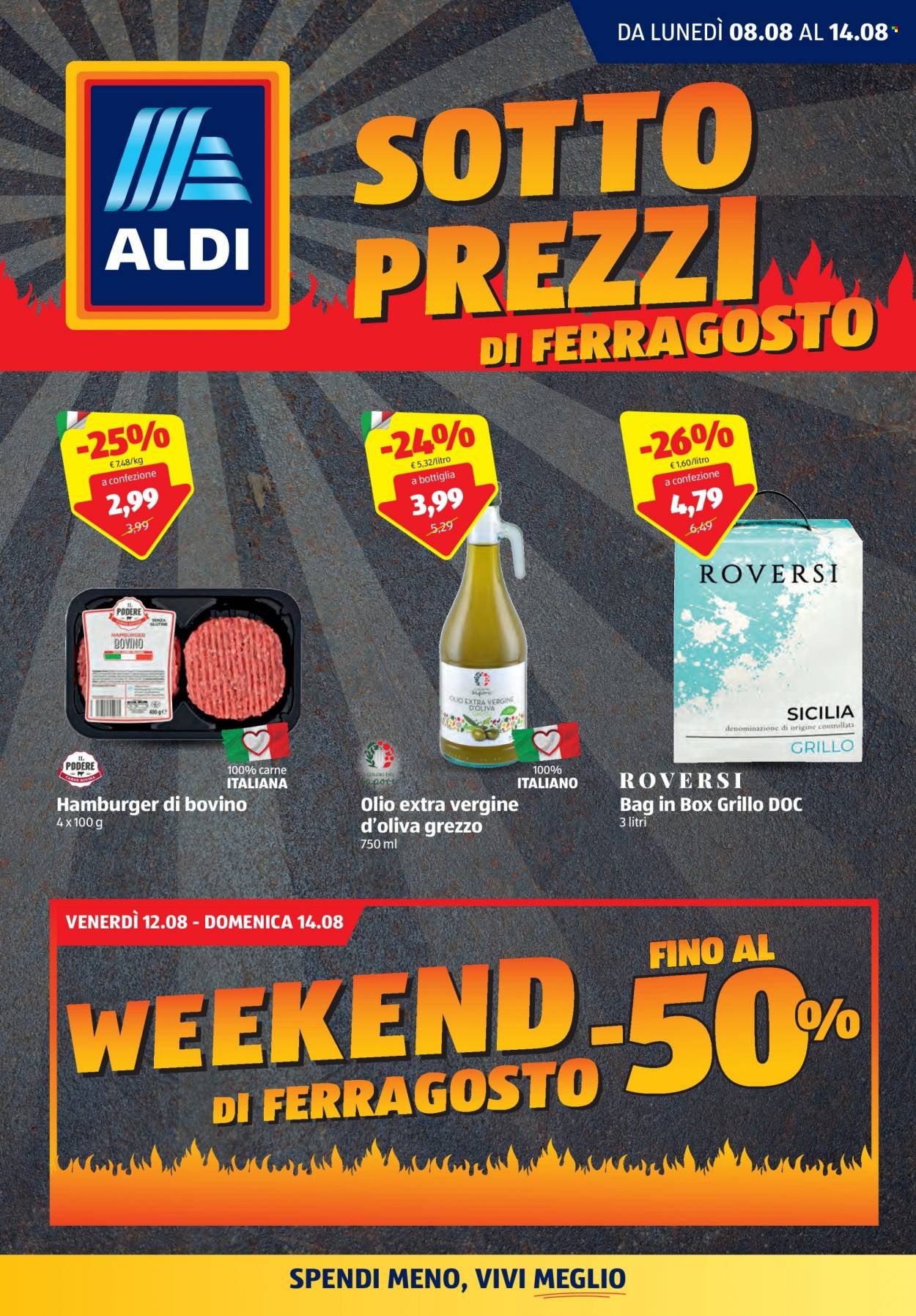 Volantino Aldi - 8/8/2022 - 14/8/2022. Pagina 1