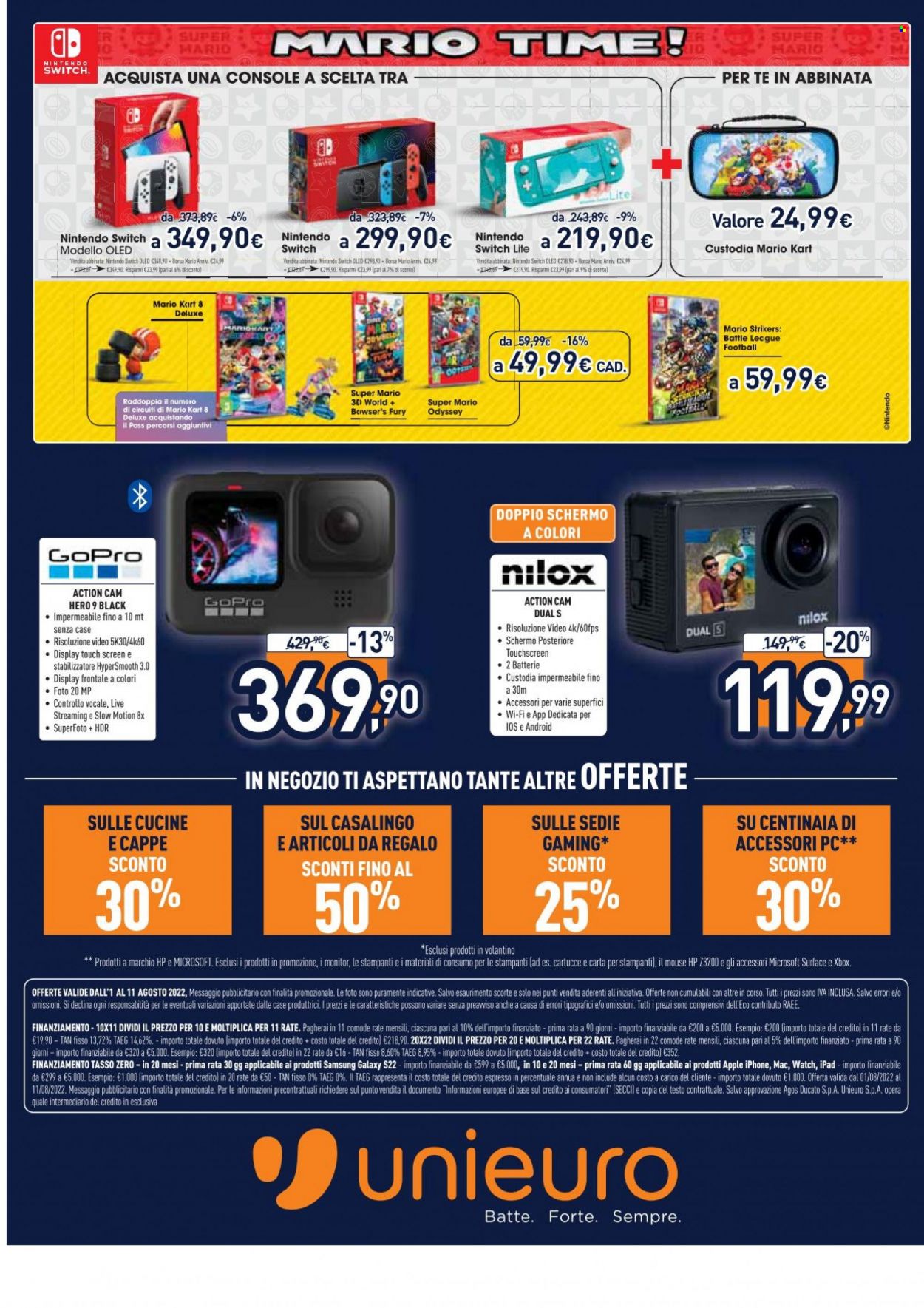 Volantino Unieuro - 1/8/2022 - 11/8/2022. Pagina 20