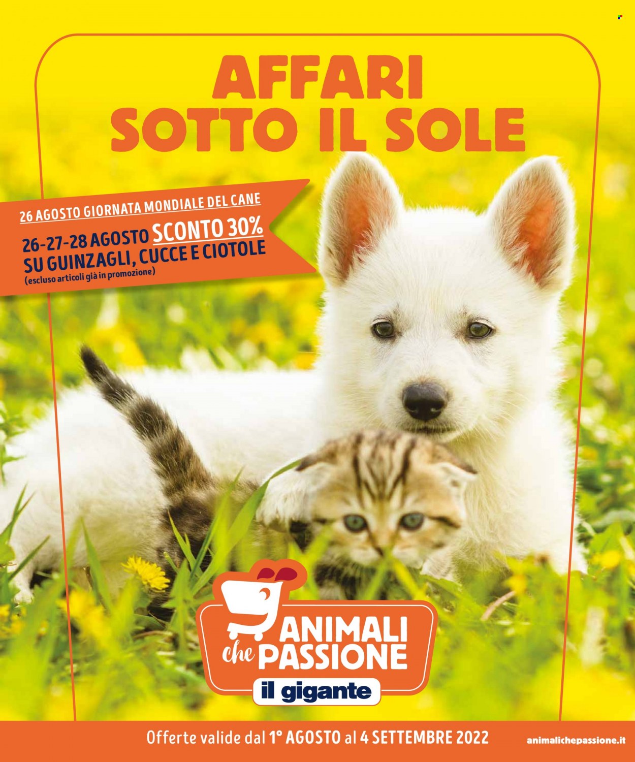 Volantino Il Gigante - 1/8/2022 - 4/9/2022. Pagina 1