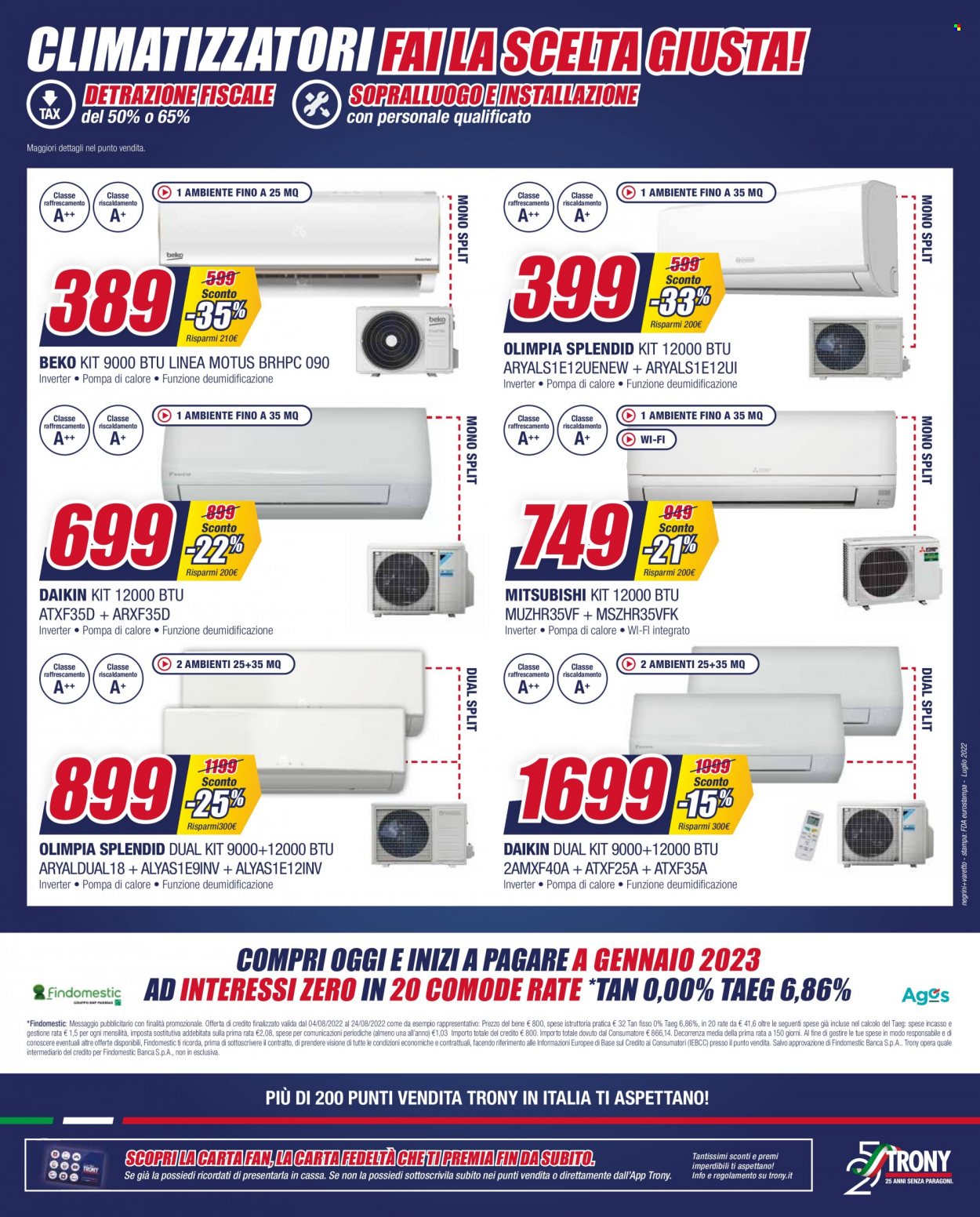 Volantino Trony - 4/8/2022 - 24/8/2022. Pagina 23