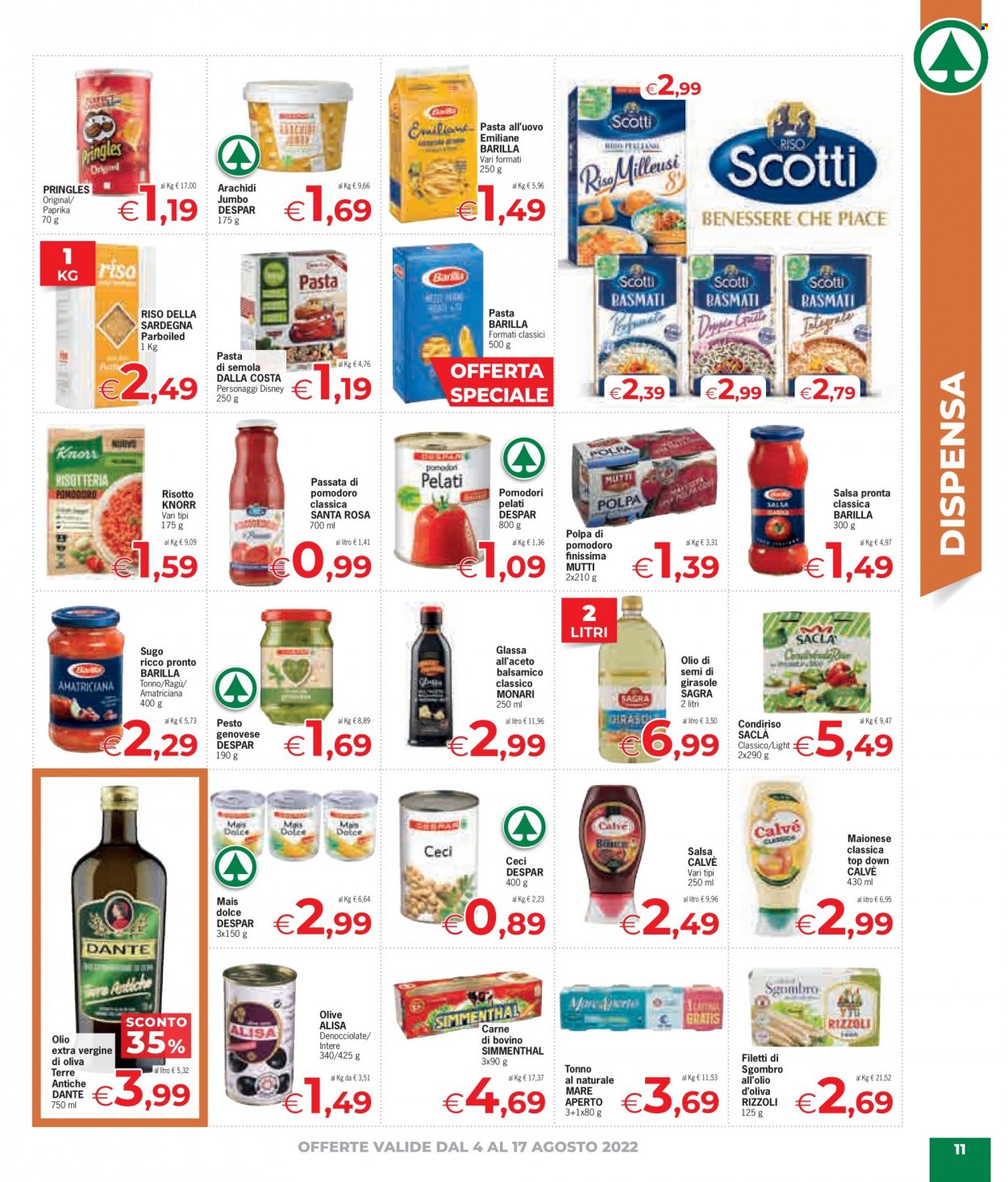 Volantino Eurospar - 4/8/2022 - 17/8/2022. Pagina 11