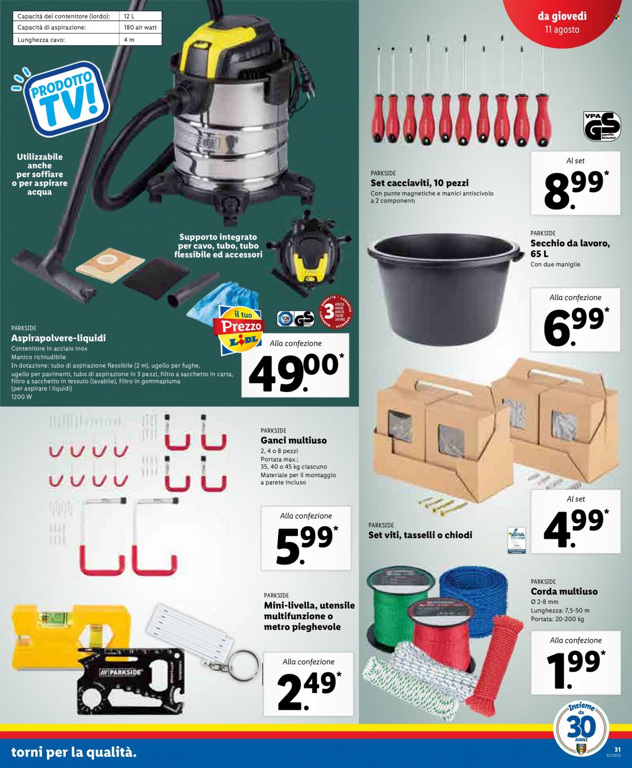 Volantino Lidl - 8/8/2022 - 14/8/2022. Pagina 31