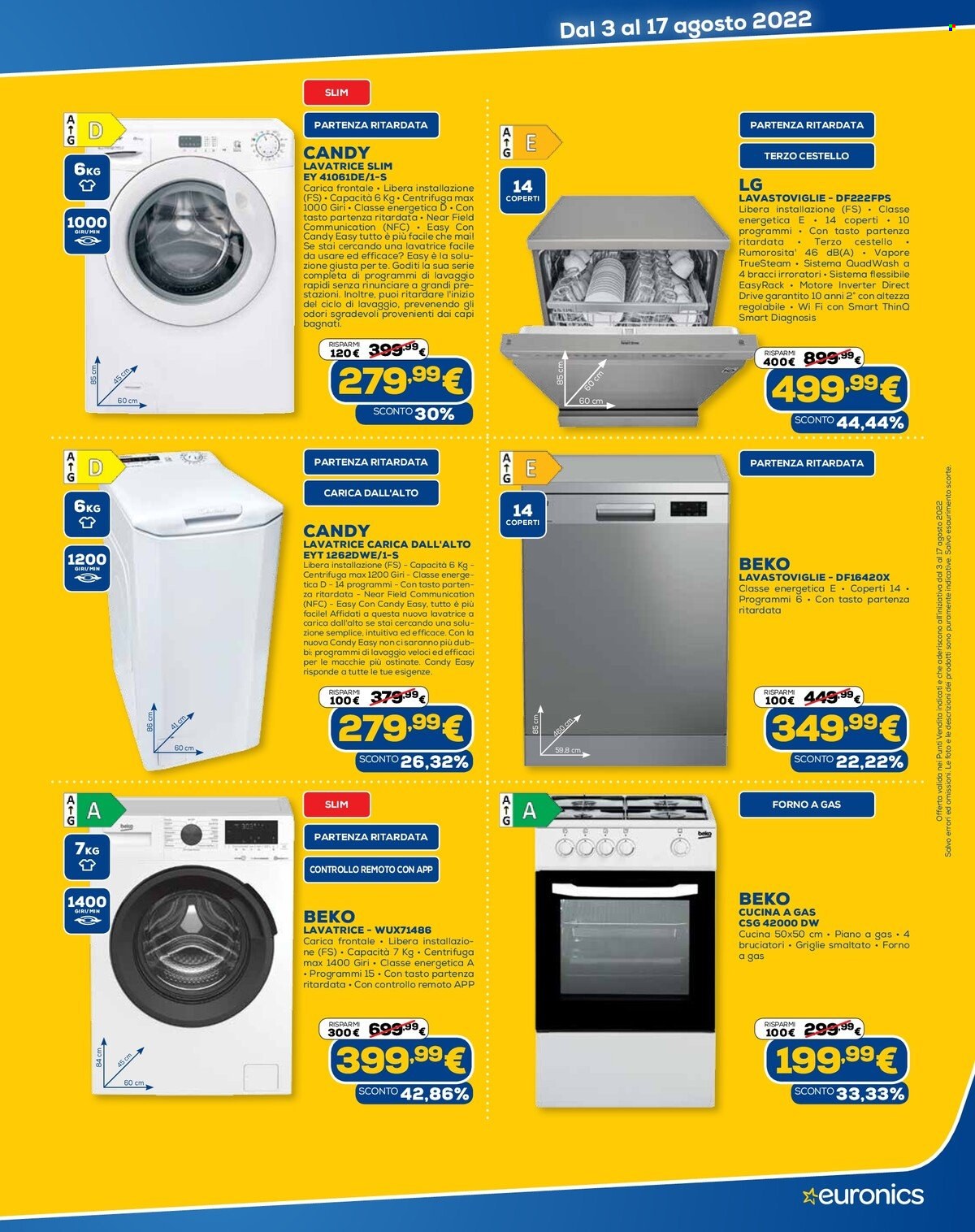 Volantino Euronics - 3/8/2022 - 17/8/2022. Pagina 16
