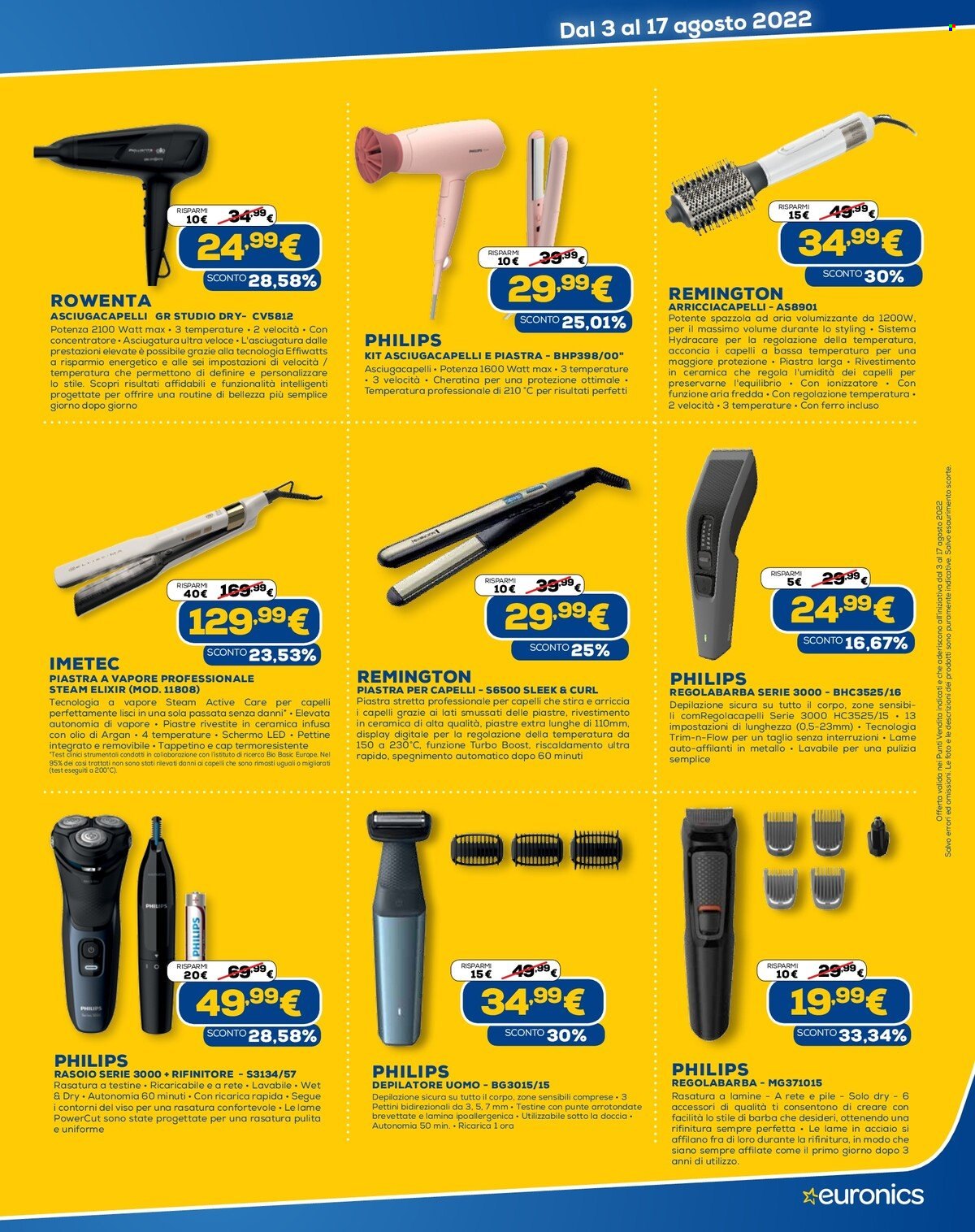 Volantino Euronics - 3/8/2022 - 17/8/2022. Pagina 22