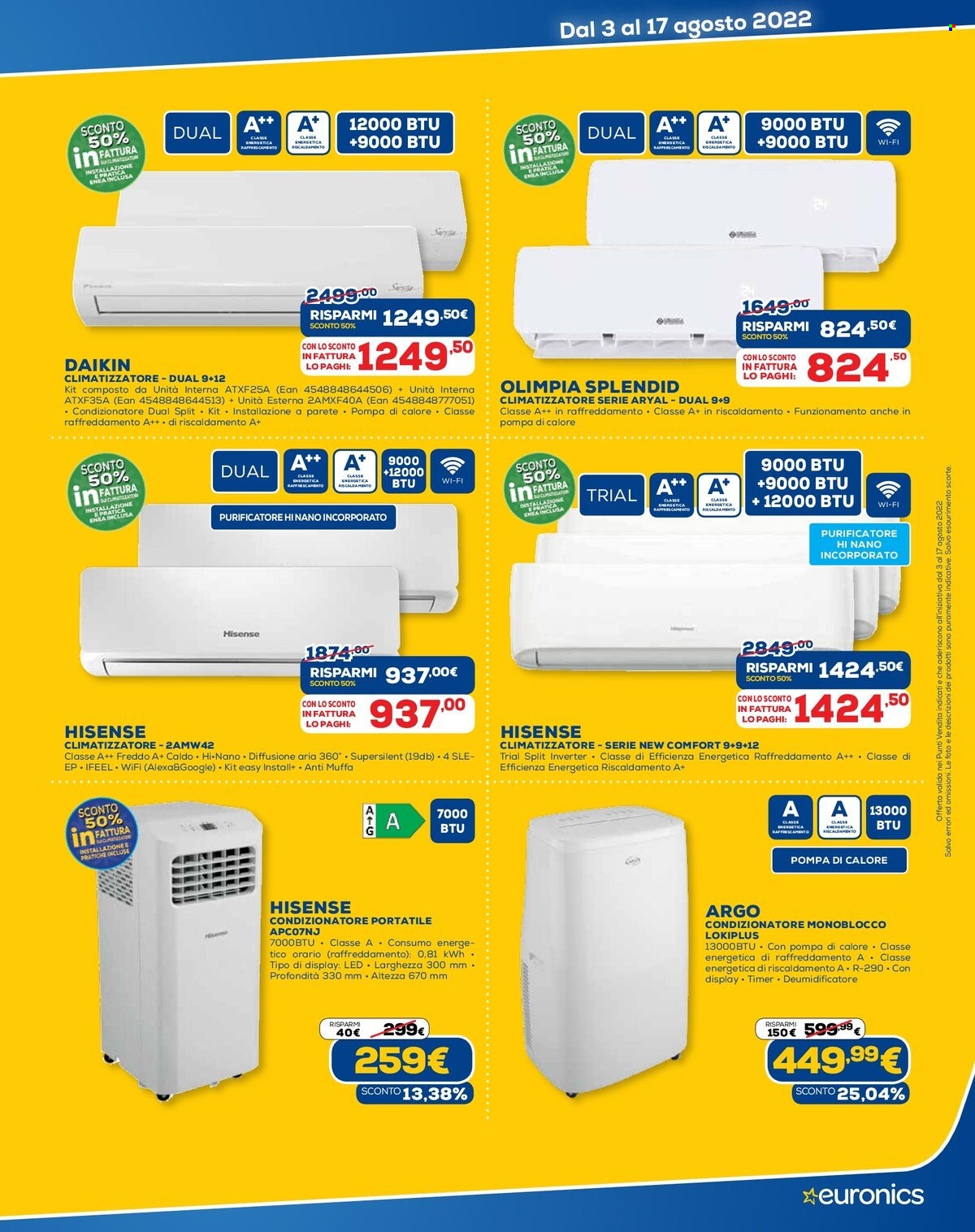 Volantino Euronics - 3/8/2022 - 17/8/2022. Pagina 24
