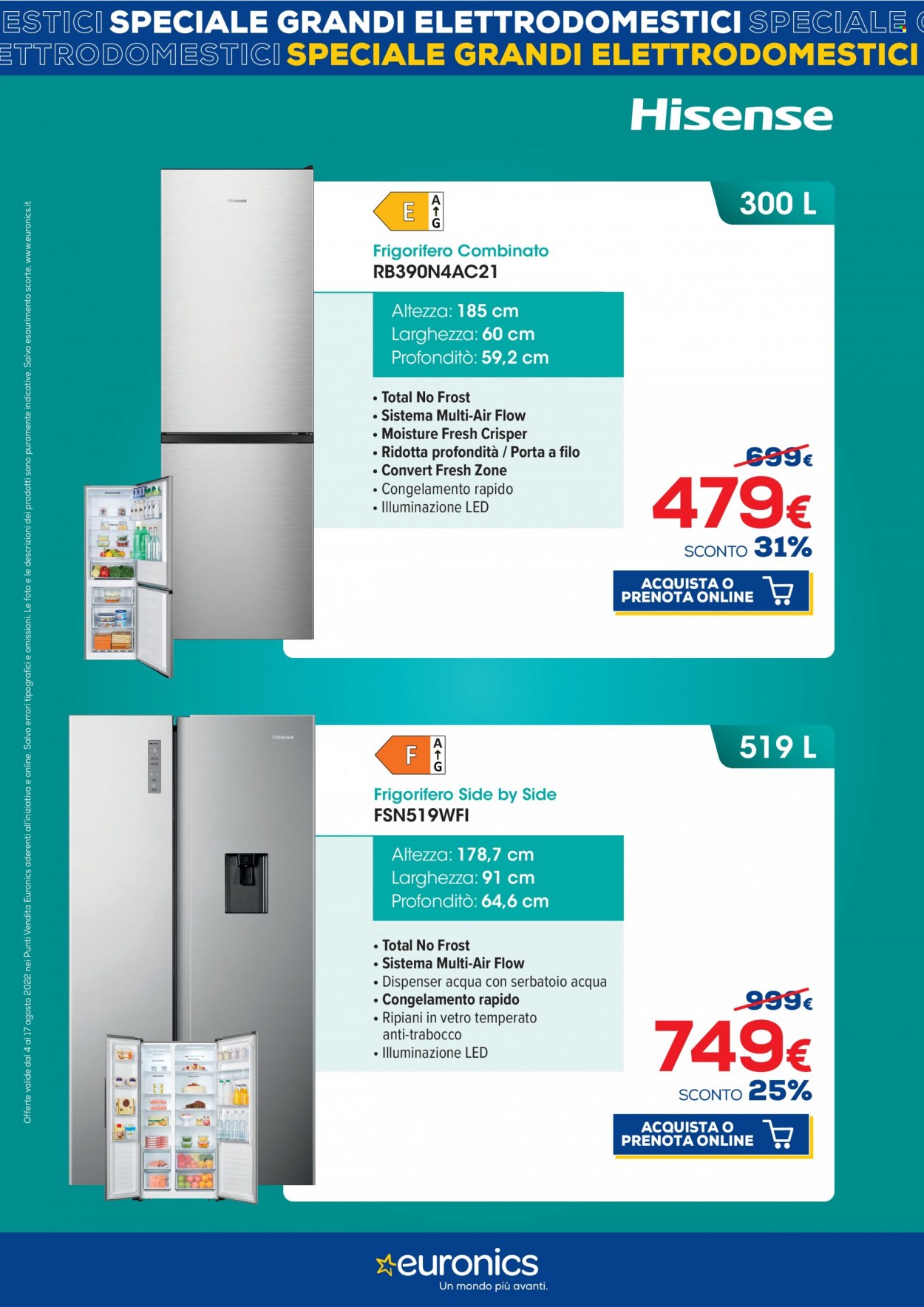 Volantino Euronics - 4/8/2022 - 17/8/2022. Pagina 12