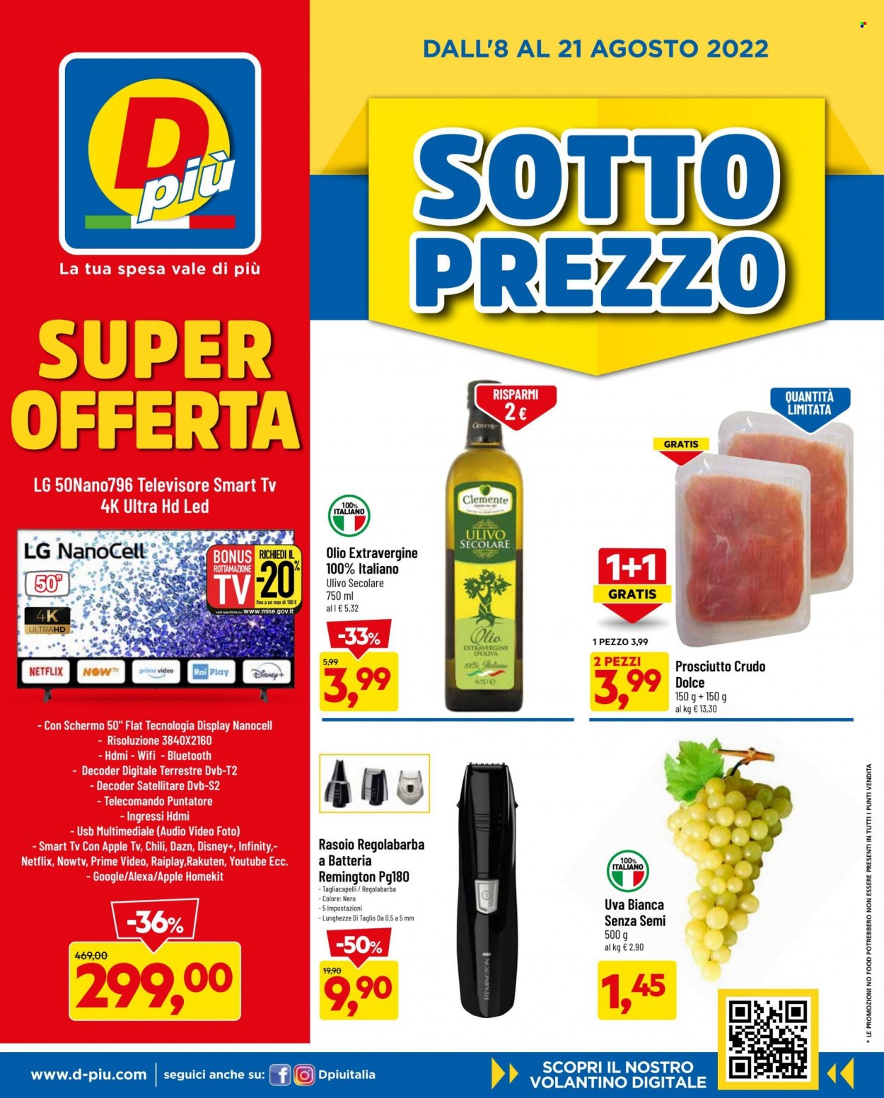 Volantino Dpiù - 8/8/2022 - 21/8/2022. Pagina 1