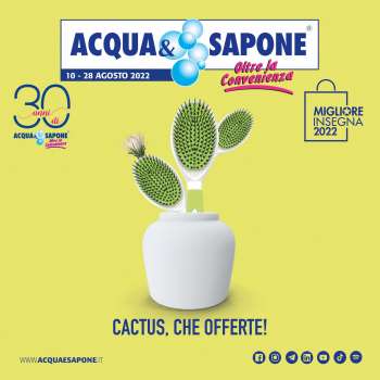 Volantino Acqua & Sapone - 10/8/2022 - 28/8/2022.