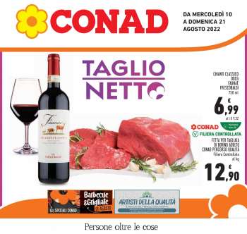 Volantino Conad - 10/8/2022 - 21/8/2022.
