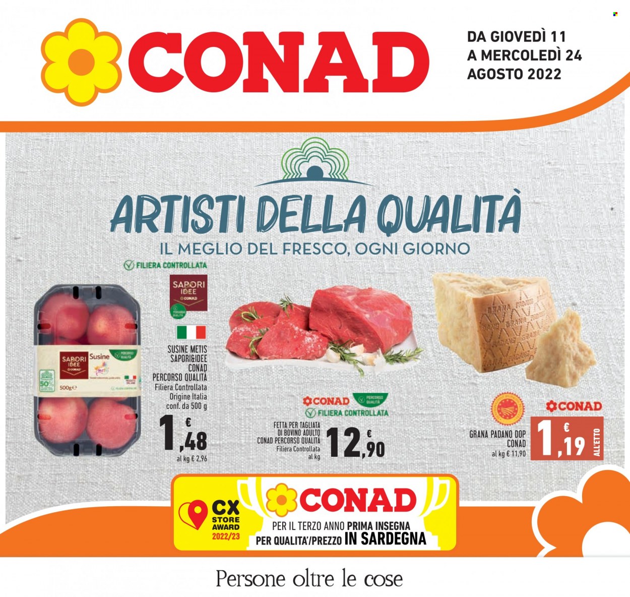 Volantino Conad - 11/8/2022 - 24/8/2022. Pagina 1
