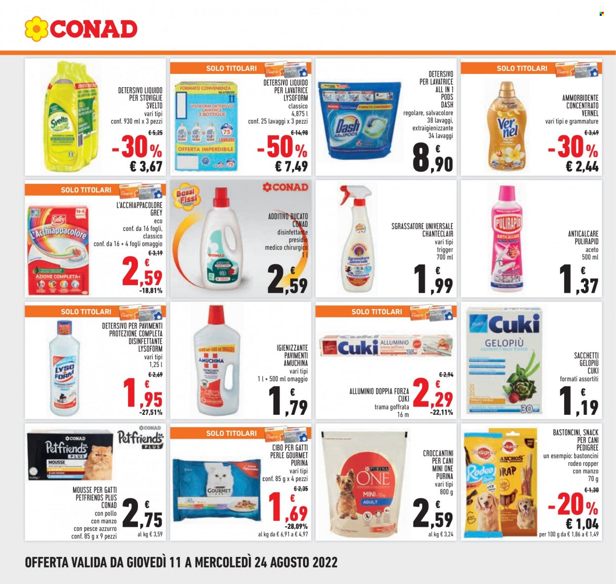 Volantino Conad - 11/8/2022 - 24/8/2022. Pagina 24