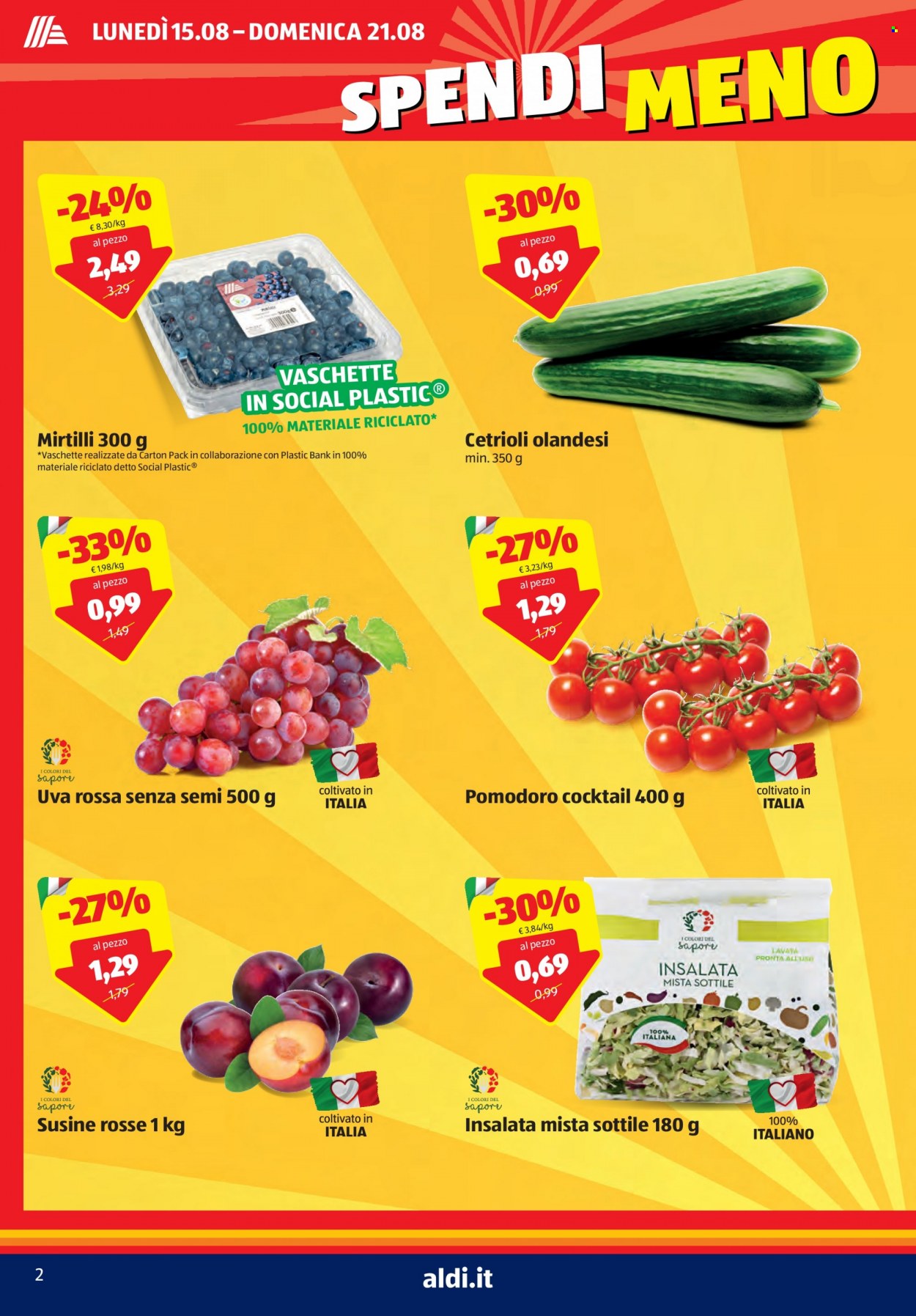 Volantino Aldi - 15/8/2022 - 21/8/2022. Pagina 2