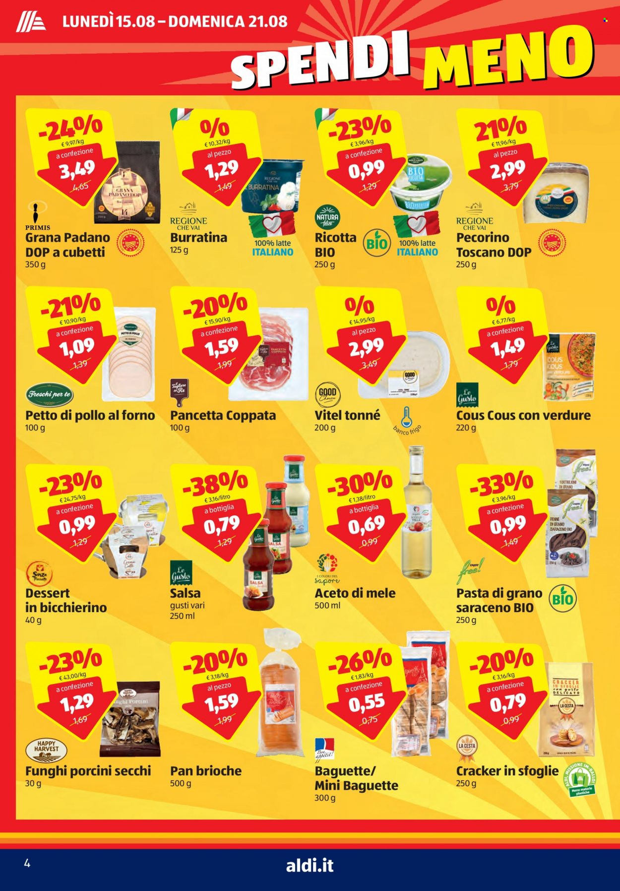 Volantino Aldi - 15/8/2022 - 21/8/2022. Pagina 4