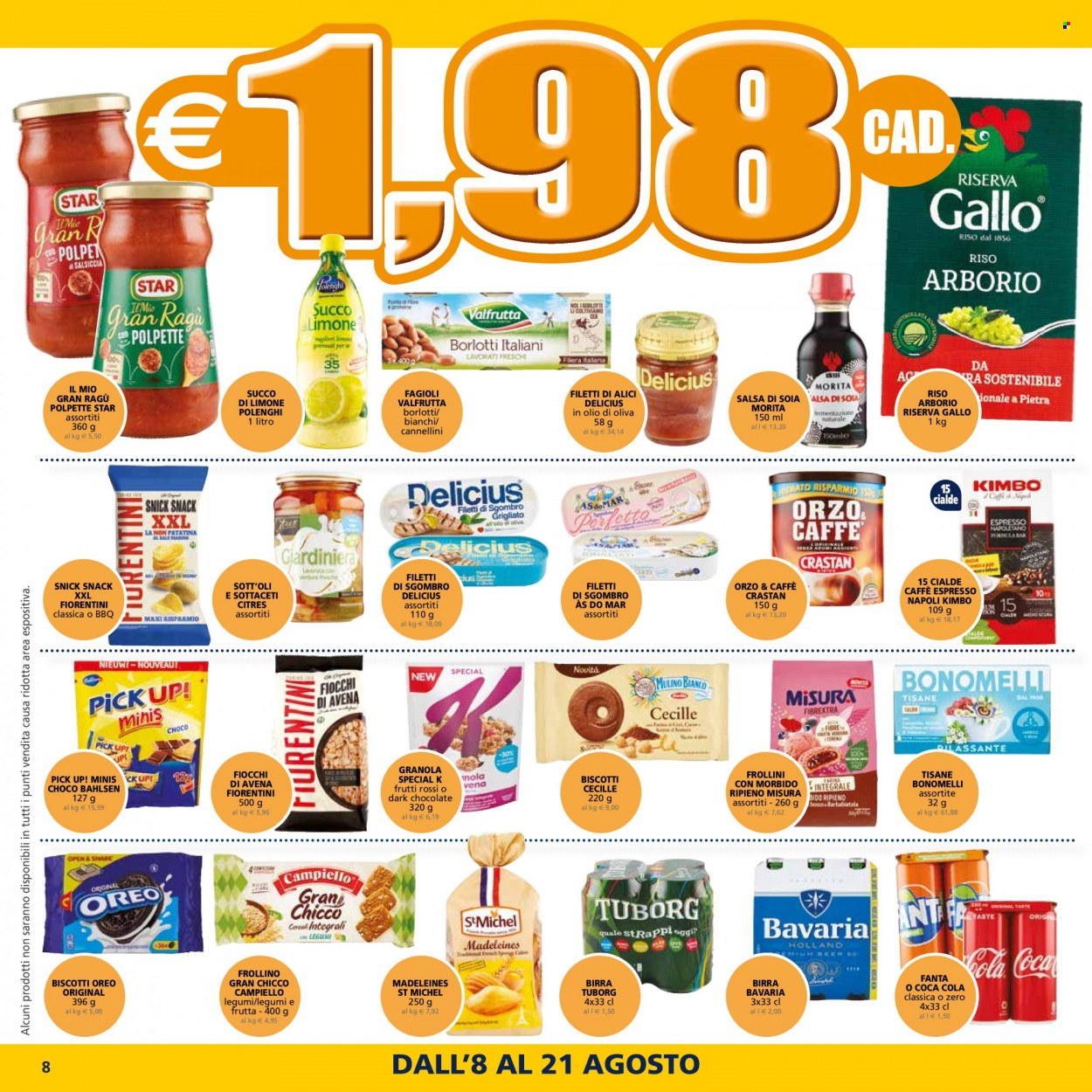 Volantino Il Gigante - 8/8/2022 - 21/8/2022. Pagina 8