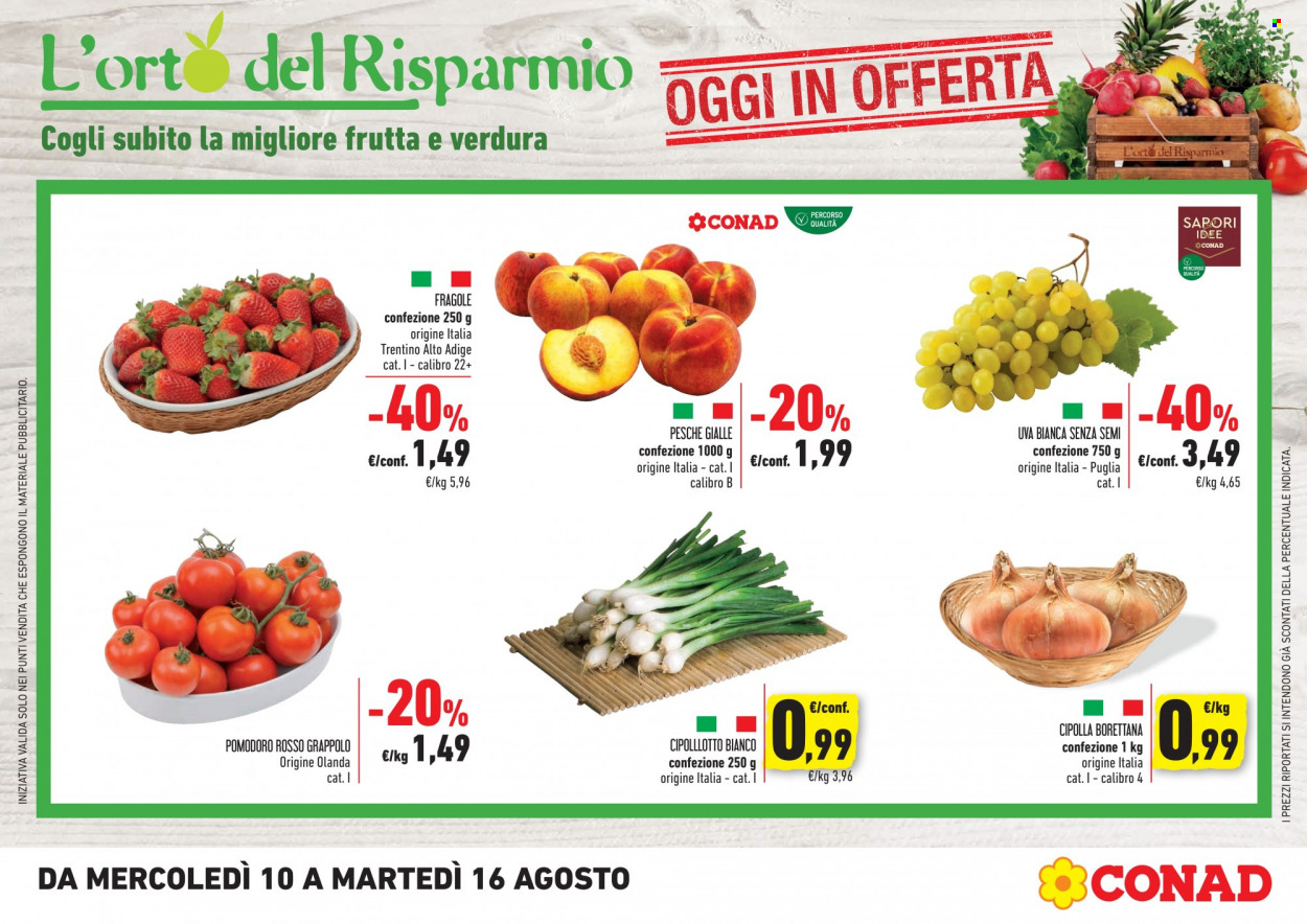 Leták Conad - 10.8.2022 - 16.8.2022. Strana 1