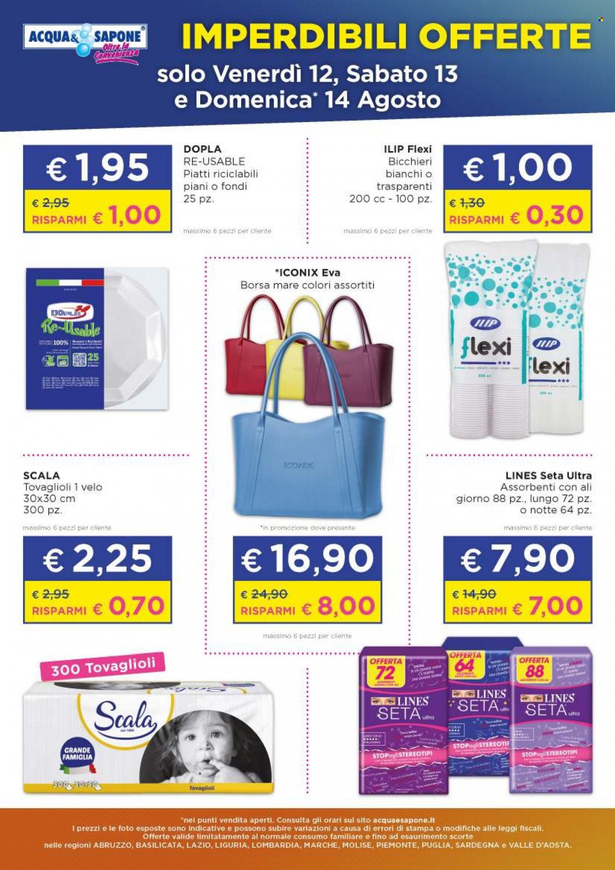 Volantino Acqua & Sapone - 12/8/2022 - 14/8/2022. Pagina 1