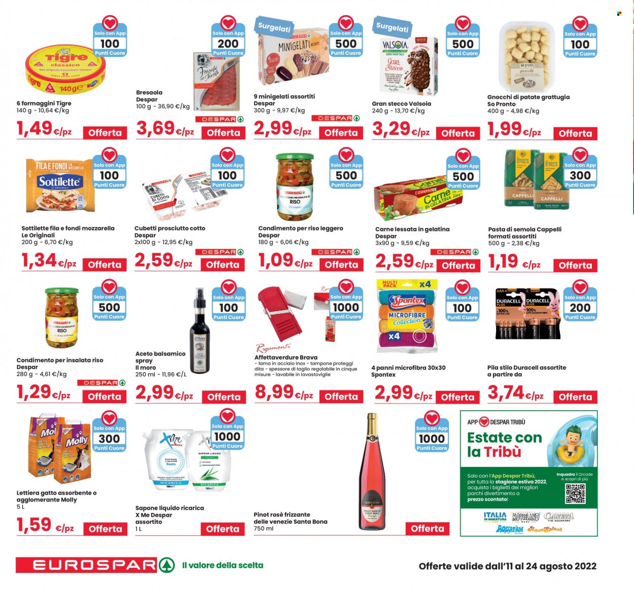 Volantino Eurospar - 11/8/2022 - 24/8/2022. Pagina 22