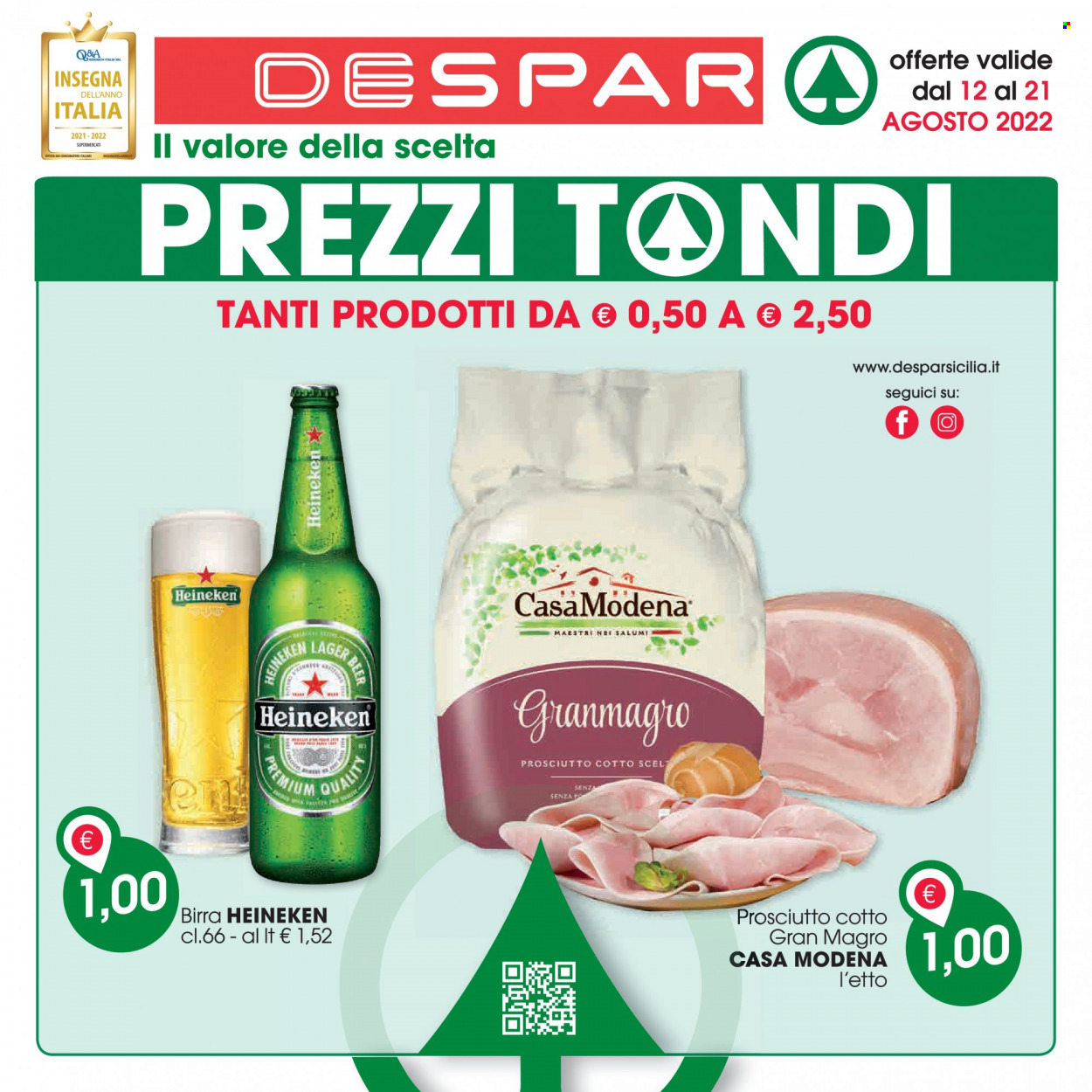 Volantino Despar - 12/8/2022 - 21/8/2022. Pagina 1